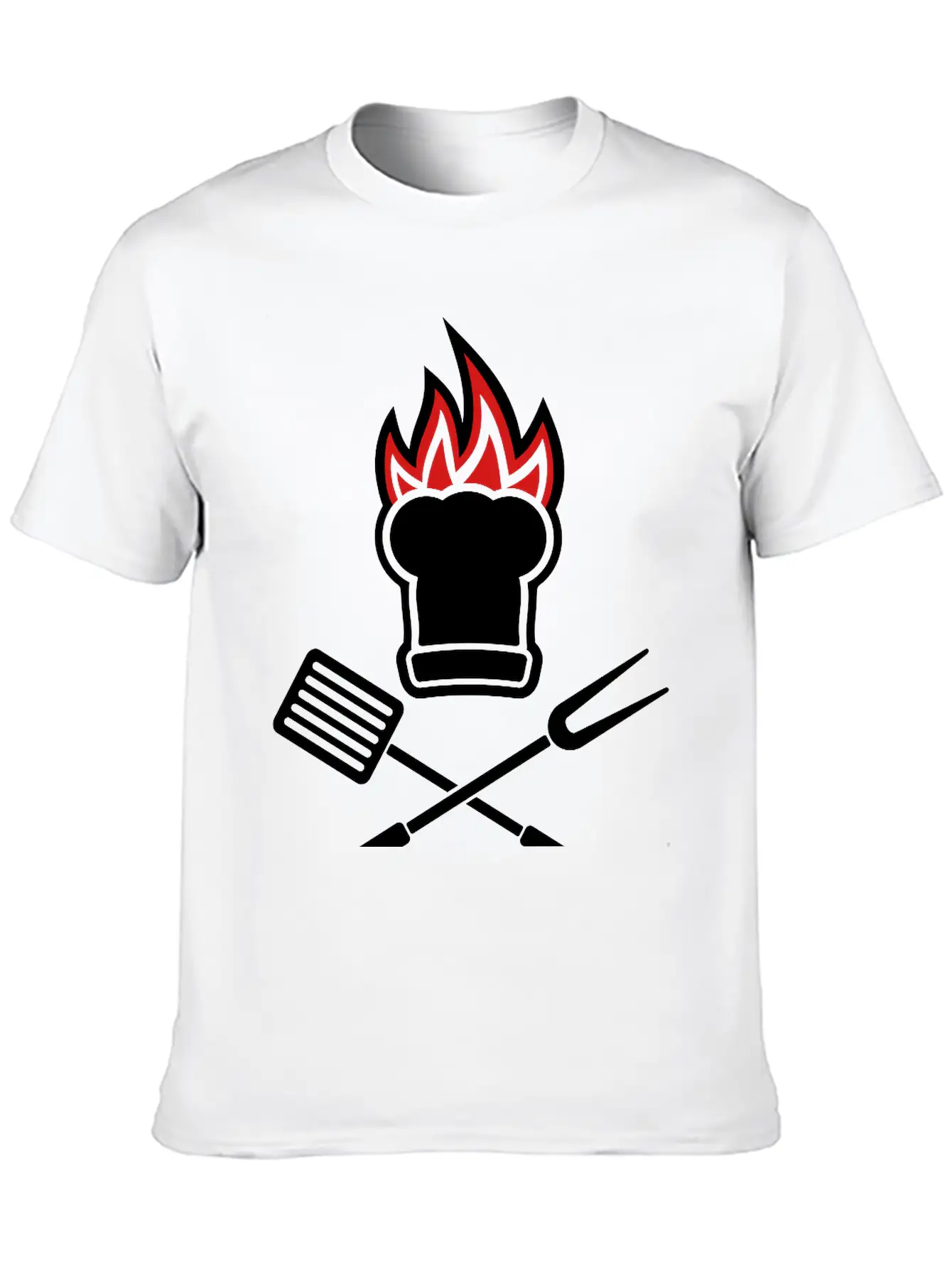 Barbecue On Fire Soft Cotton Short Sleeve Tee – Unisex Wardrobe Staple