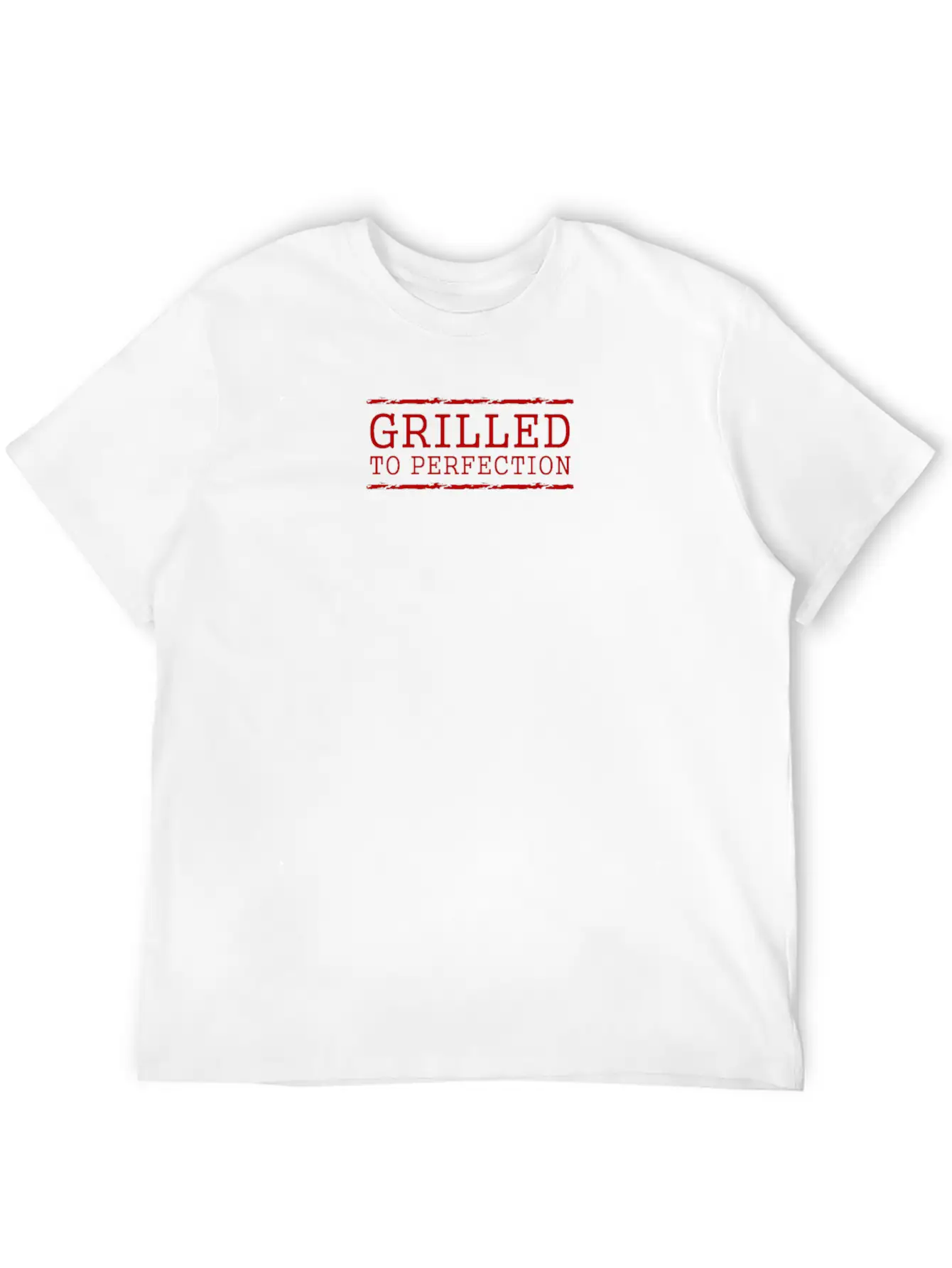 Barbeque Clipart BBQ Grilled To Perfection Unisex Casual T-Shirt – Clean Design For Daily Comfort