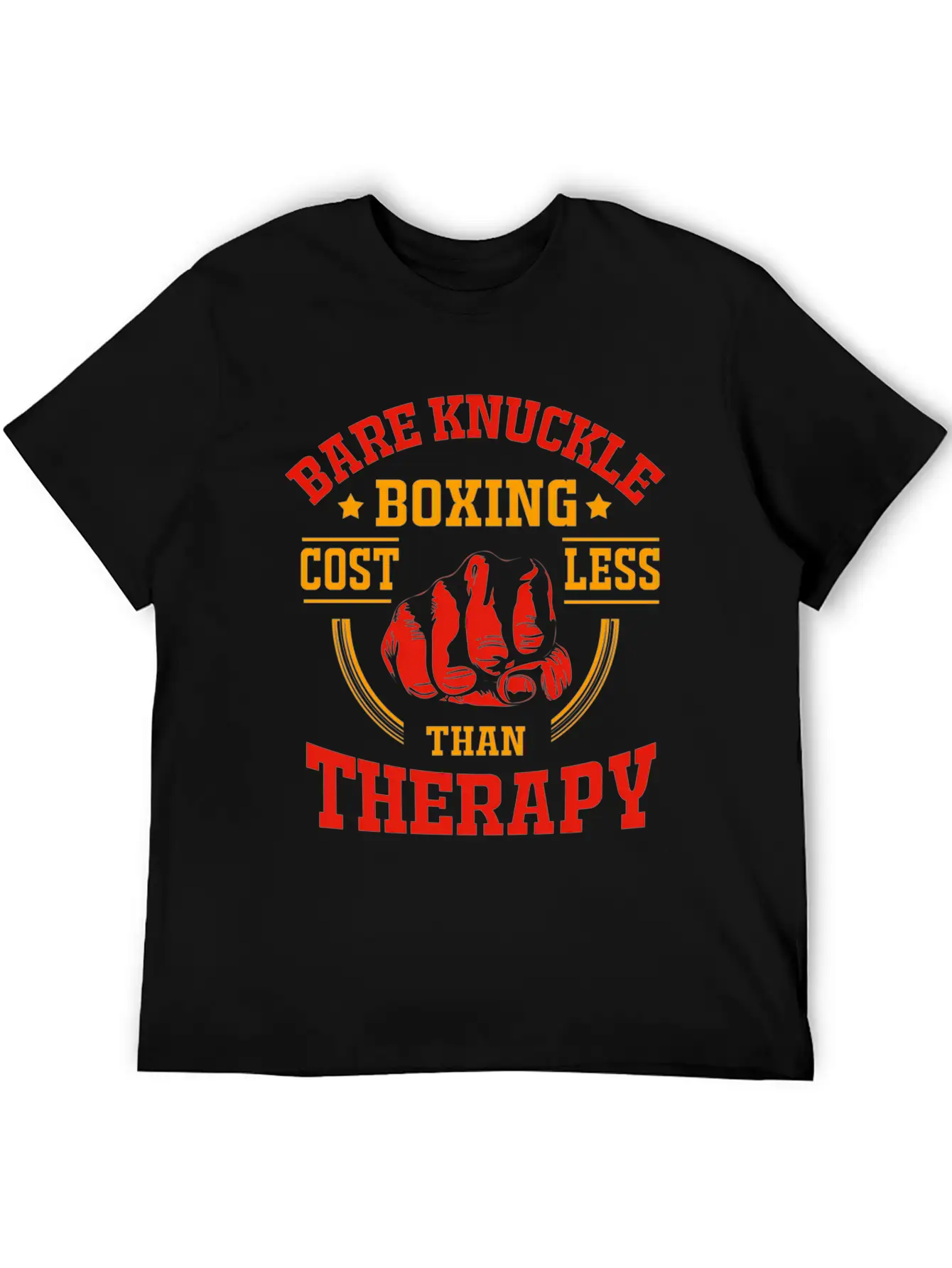 Bare Knuckle Boxing Costs Less Than Therapy Modern Fit Casual T-Shirt – Clean And Versatile Design