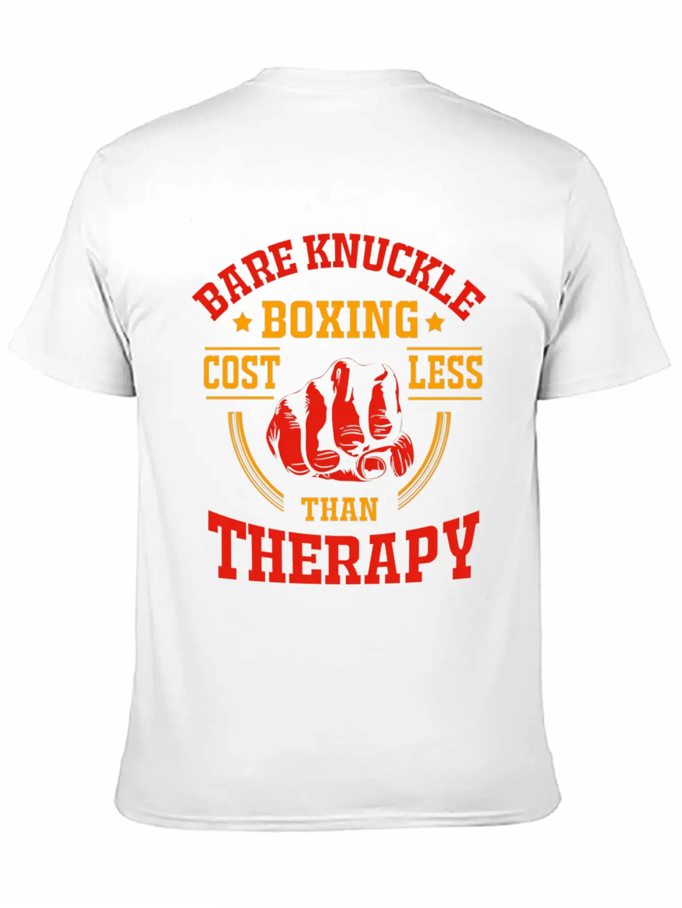 Bare Knuckle Boxing Costs Less Than Therapy Modern Fit Casual T-Shirt – Clean And Versatile Design