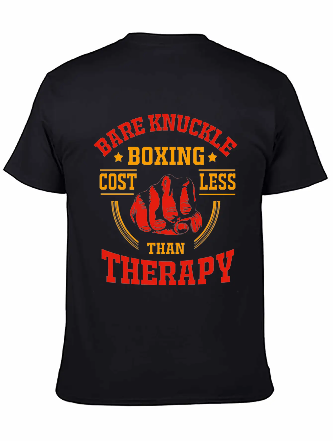 Bare Knuckle Boxing Costs Less Than Therapy Modern Fit Casual T-Shirt – Clean And Versatile Design