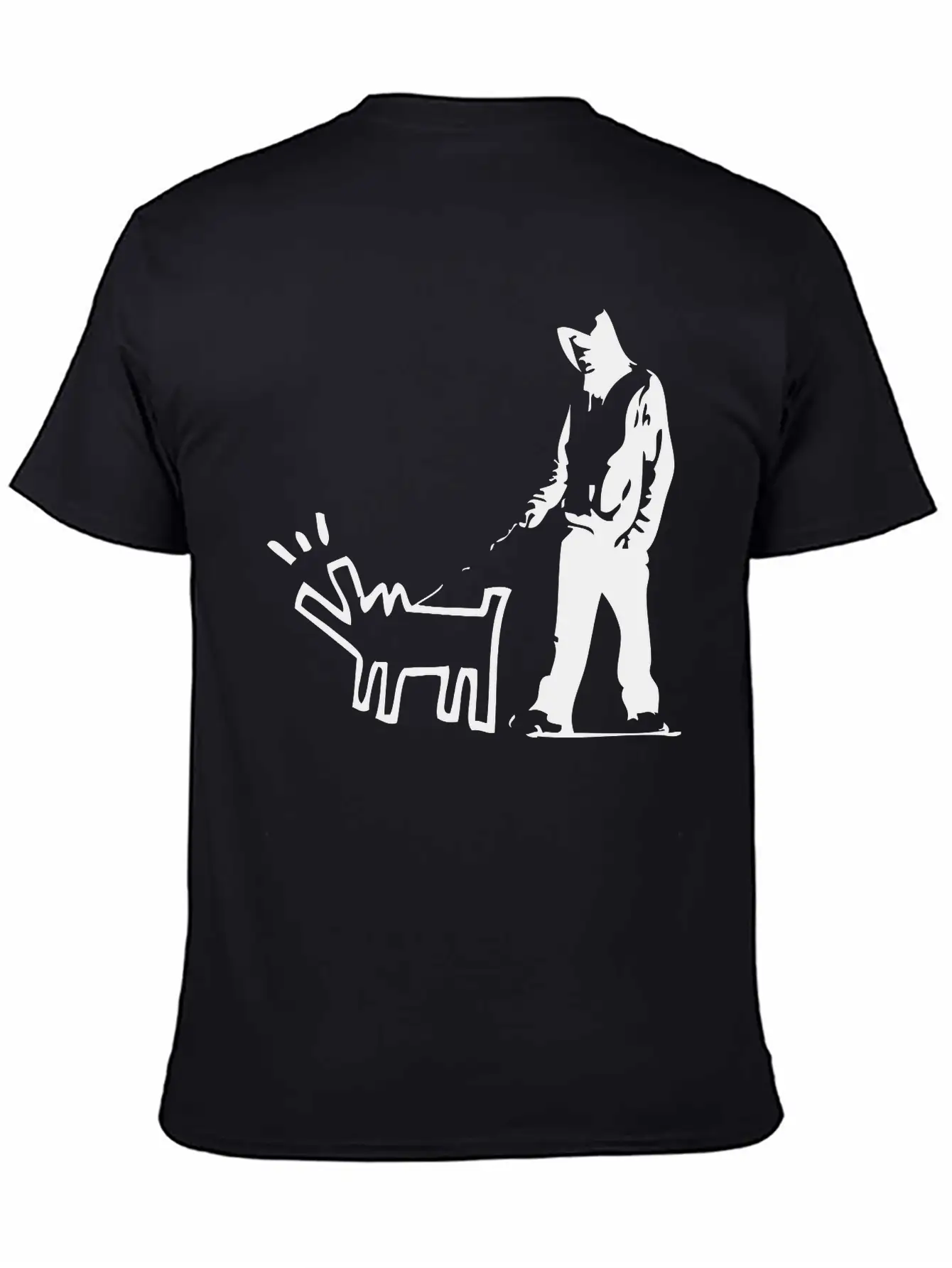 Bark Stencil Unisex Casual T-Shirt – Clean Design For Daily Comfort
