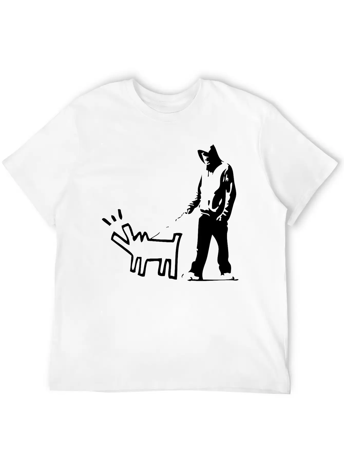 Bark Stencil Unisex Casual T-Shirt – Clean Design For Daily Comfort