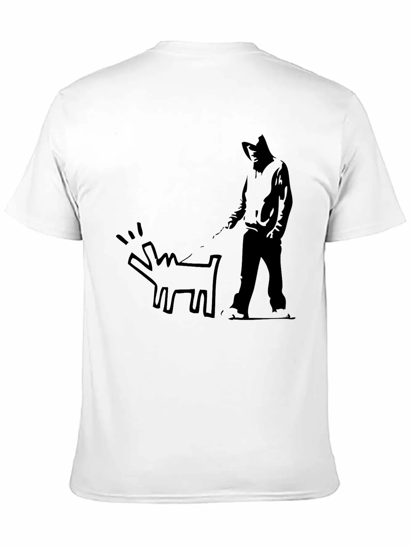 Bark Stencil Unisex Casual T-Shirt – Clean Design For Daily Comfort