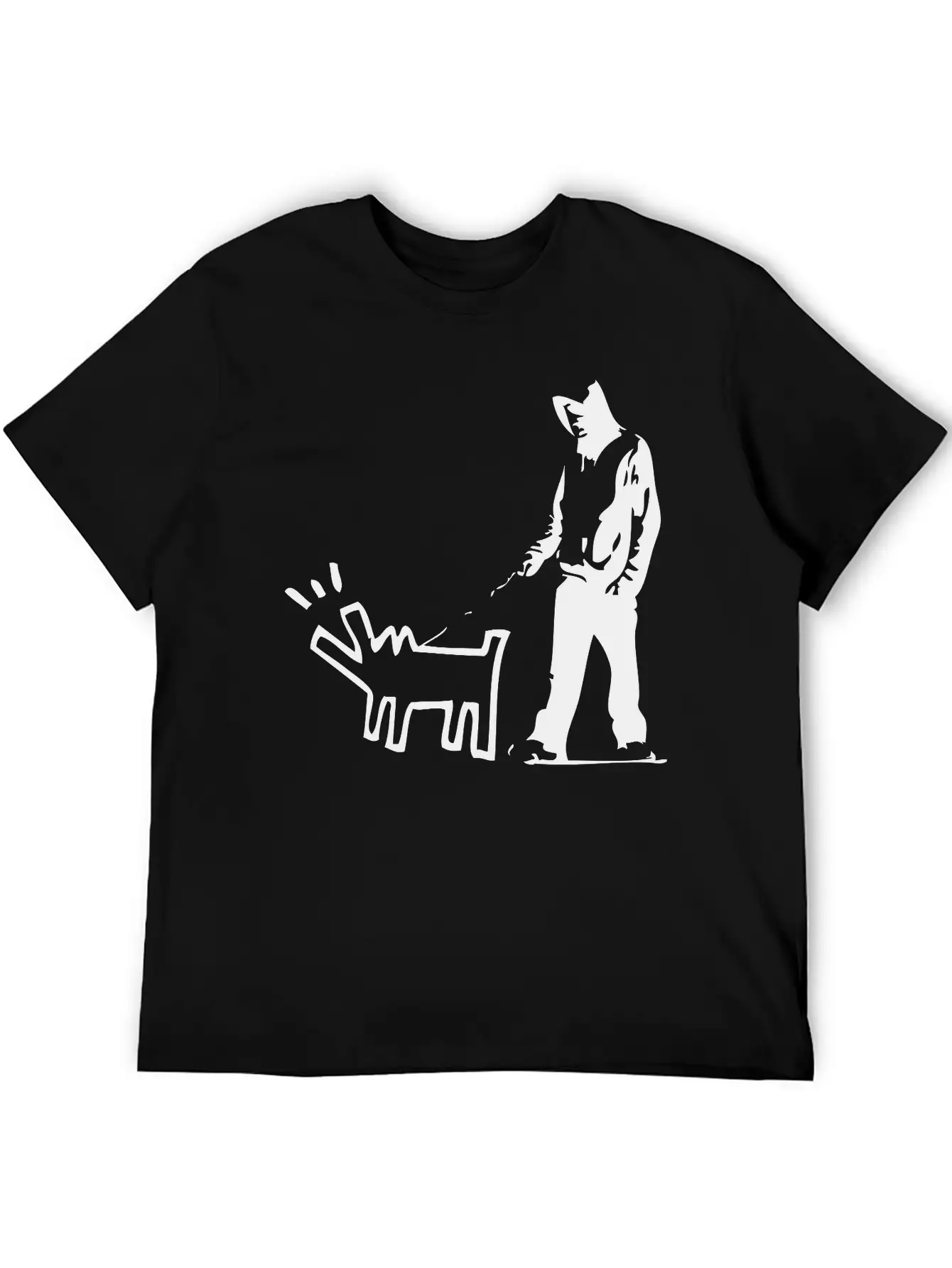 Bark Stencil Unisex Casual T-Shirt – Clean Design For Daily Comfort