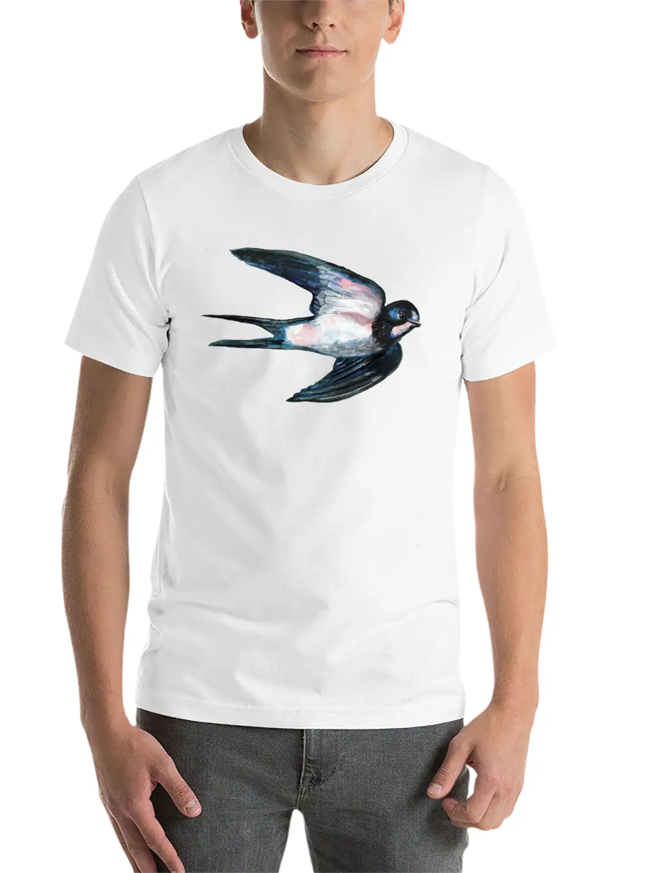 Barn Swallow In Flight Unisex Casual T-Shirt ��� Clean Design For Daily Comfort