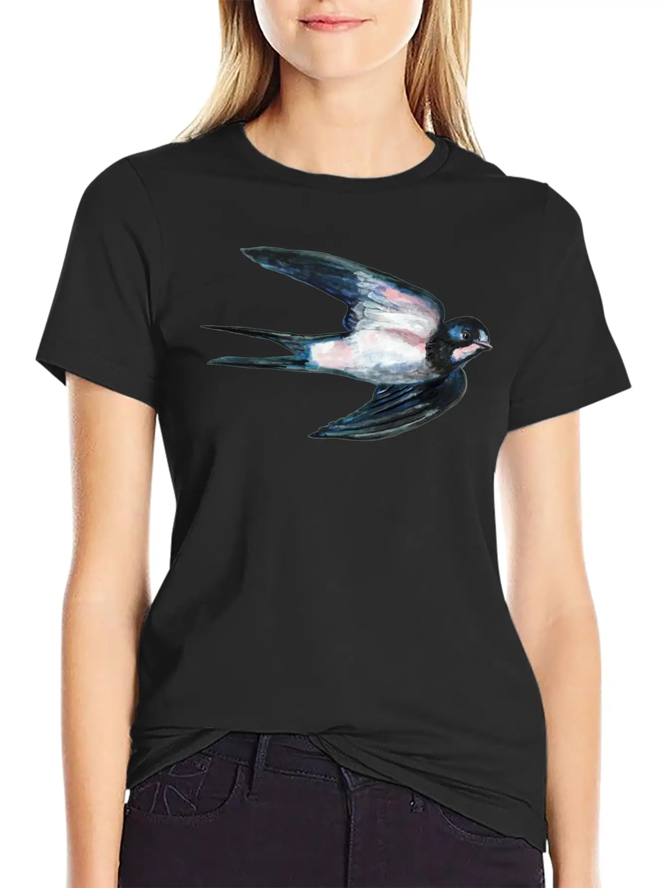 Barn Swallow In Flight Unisex Casual T-Shirt ��� Clean Design For Daily Comfort
