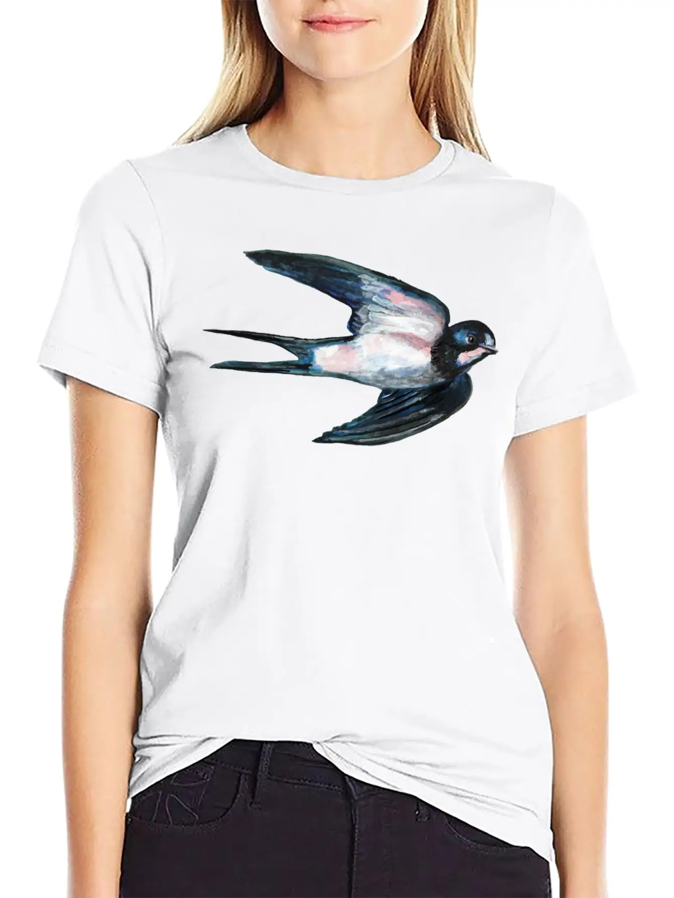Barn Swallow In Flight Unisex Casual T-Shirt ��� Clean Design For Daily Comfort