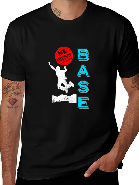 Base Jumping Jump Sky Diving Parachuting Fly Gift Essential Cotton Tee For Daily Outfits – Unisex Style