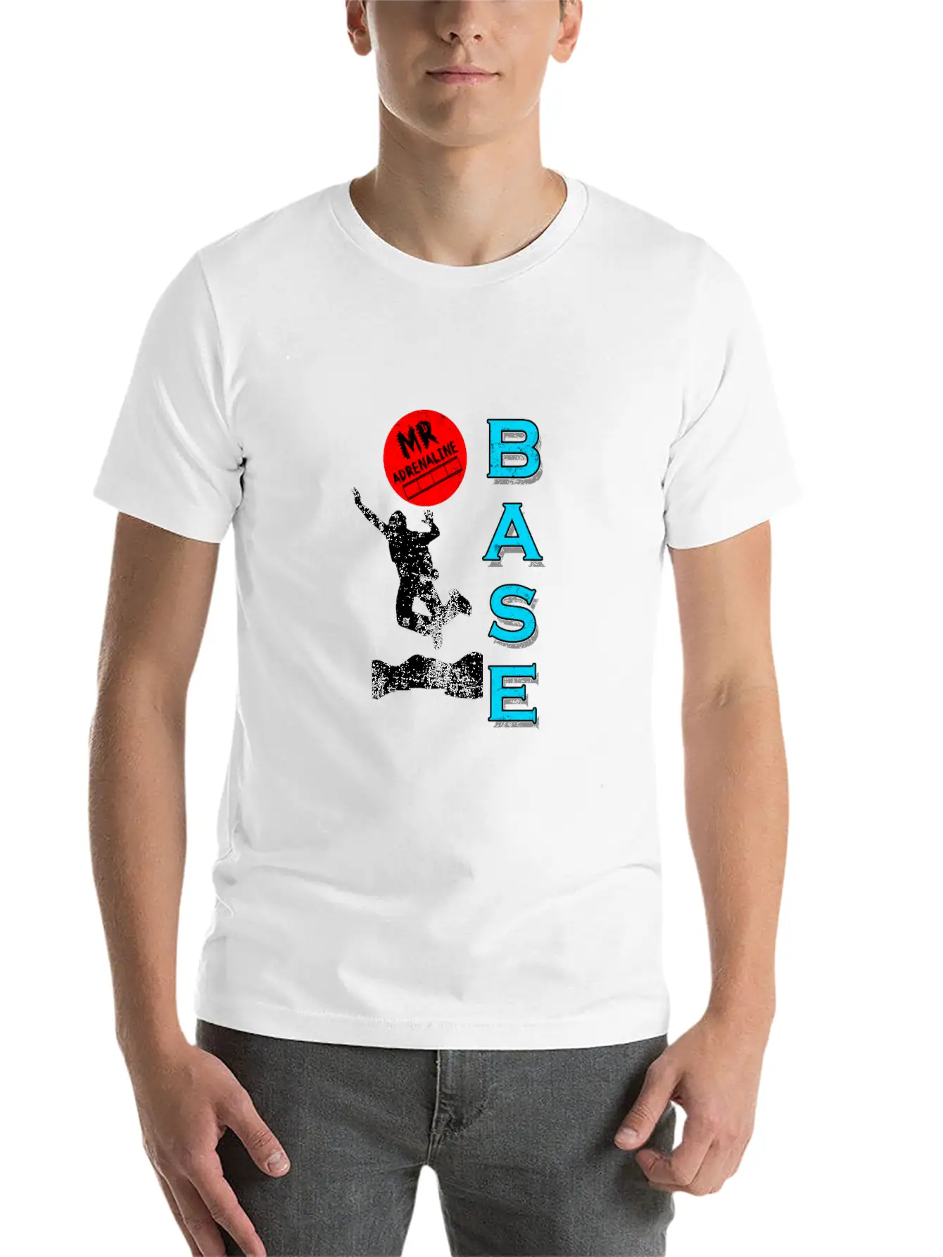 Base Jumping Jump Sky Diving Parachuting Fly Gift Essential Cotton Tee For Daily Outfits – Unisex Style
