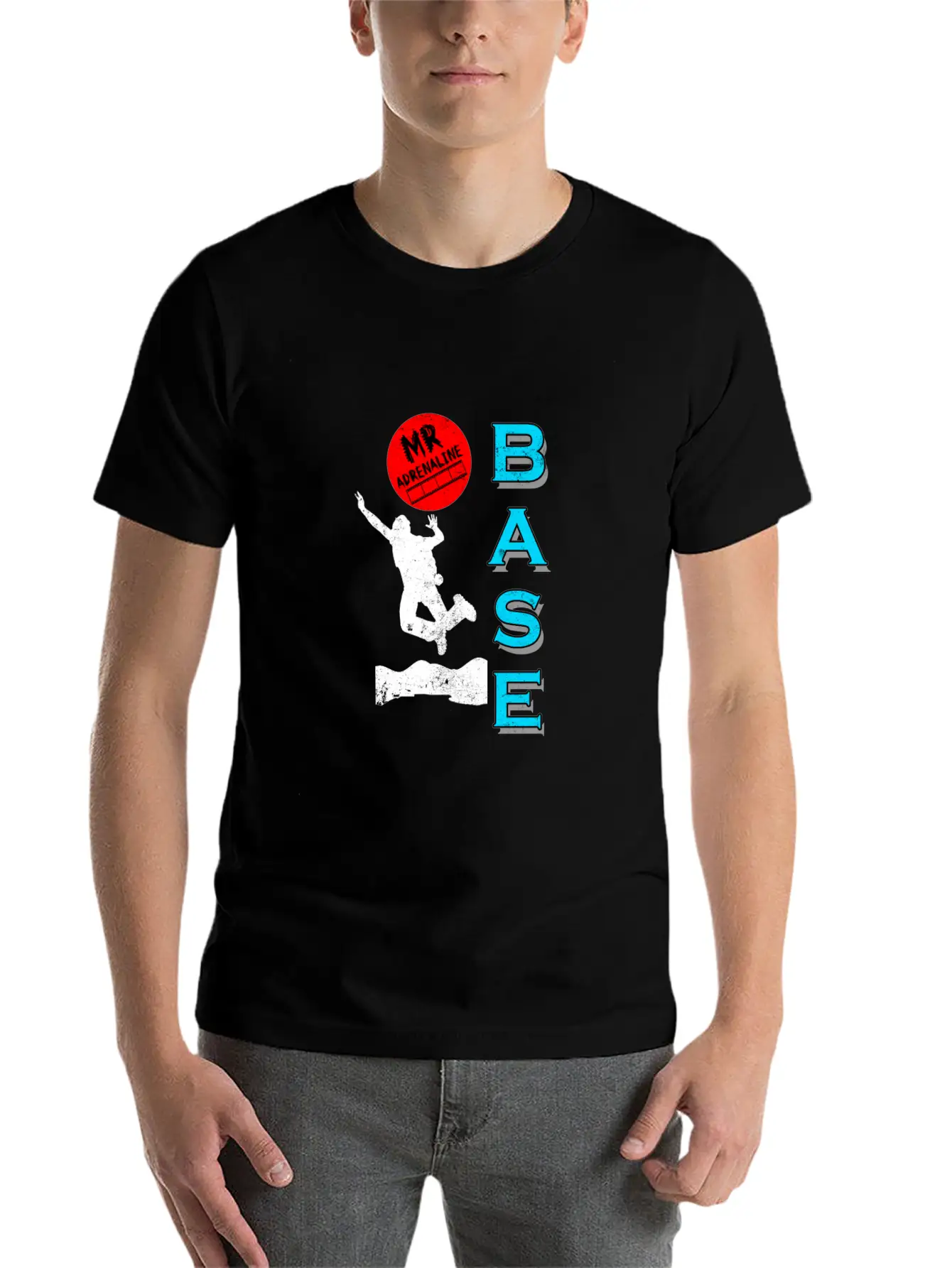 Base Jumping Jump Sky Diving Parachuting Fly Gift Essential Cotton Tee For Daily Outfits – Unisex Style