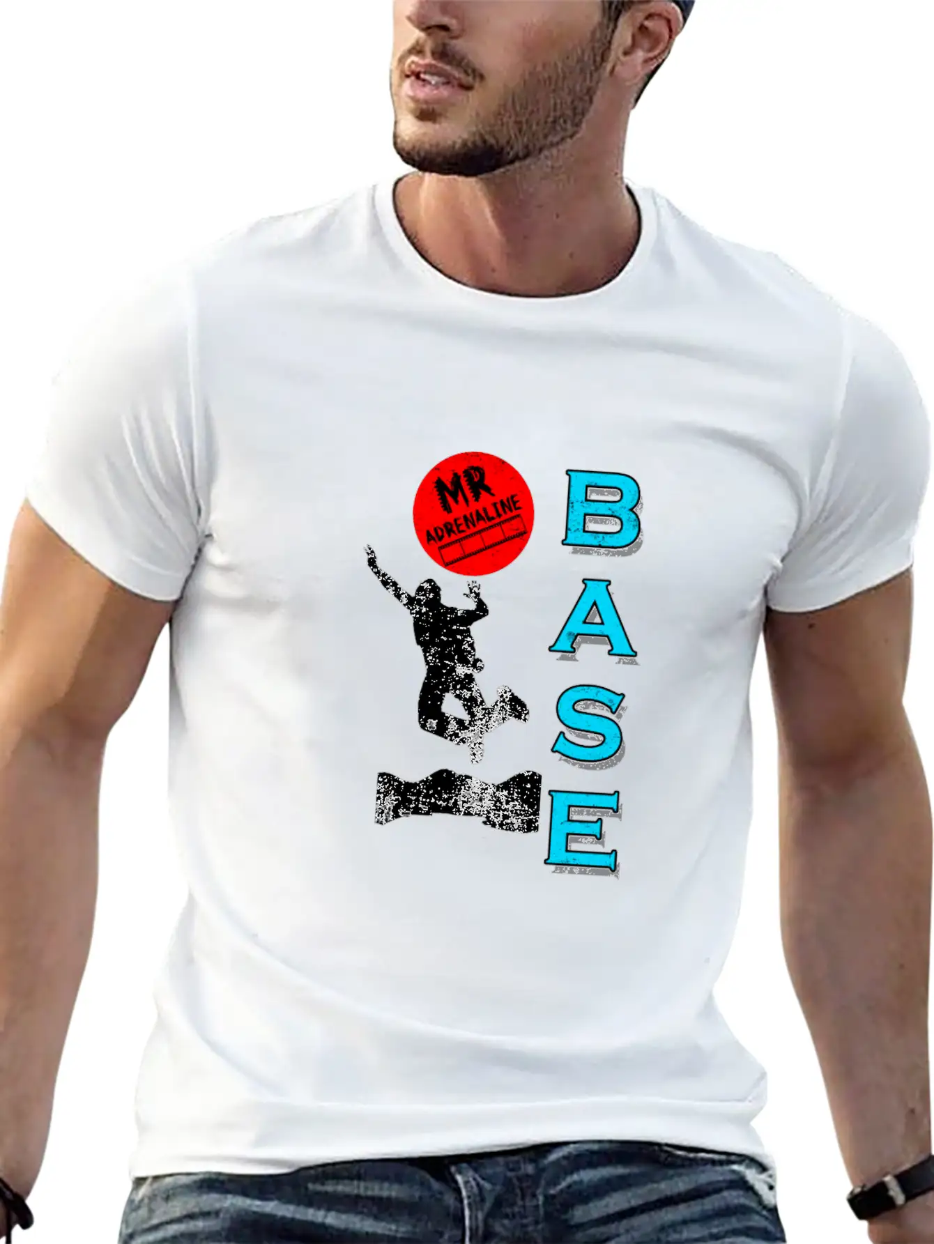 Base Jumping Jump Sky Diving Parachuting Fly Gift Essential Cotton Tee For Daily Outfits – Unisex Style