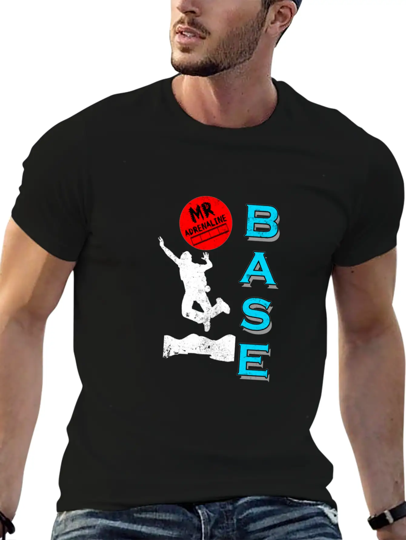 Base Jumping Jump Sky Diving Parachuting Fly Gift Essential Cotton Tee For Daily Outfits – Unisex Style