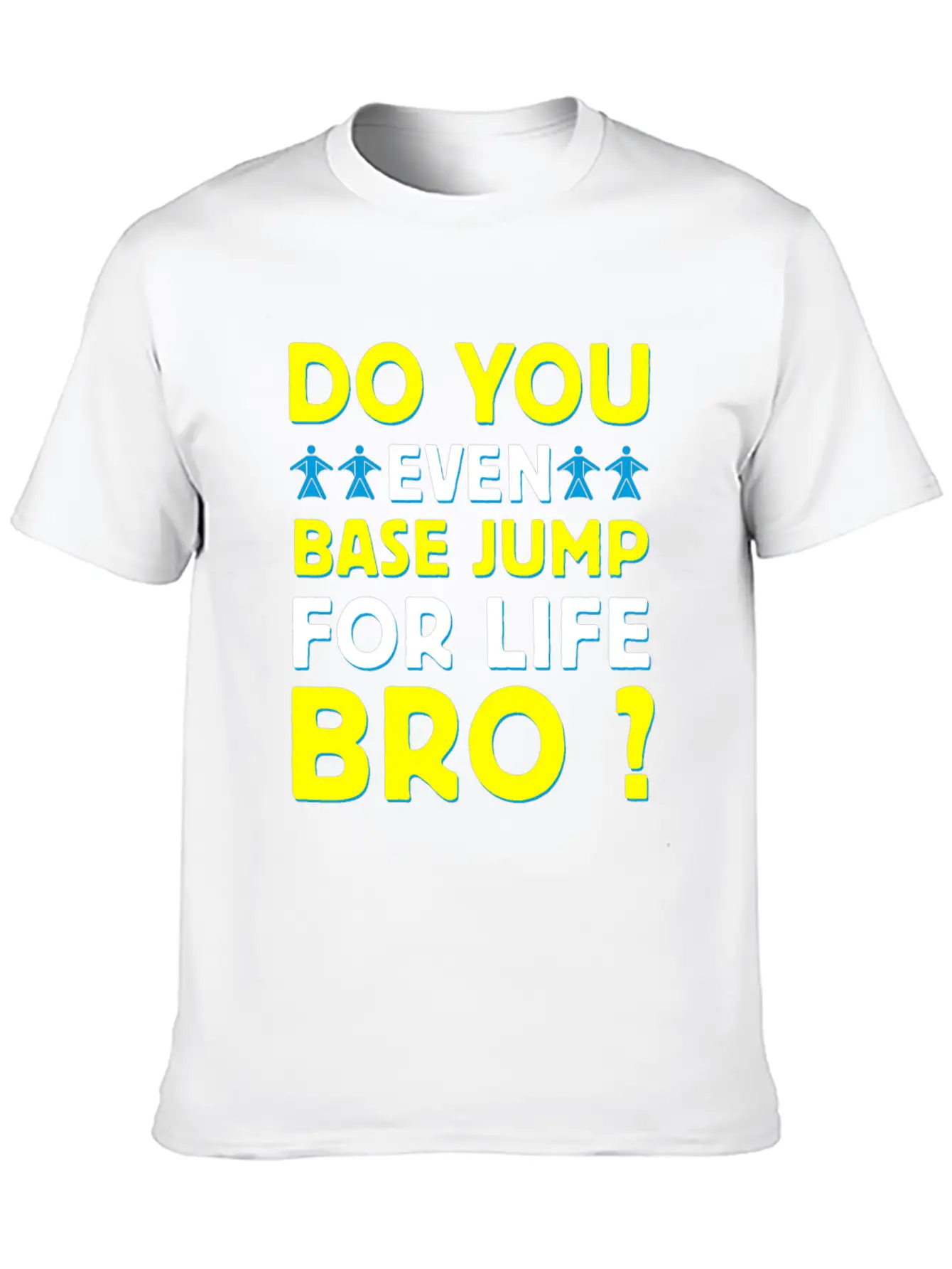 Base Jumping Sky Diving Lightweight Cotton T-Shirt – Daily Comfort Graphic Shirt