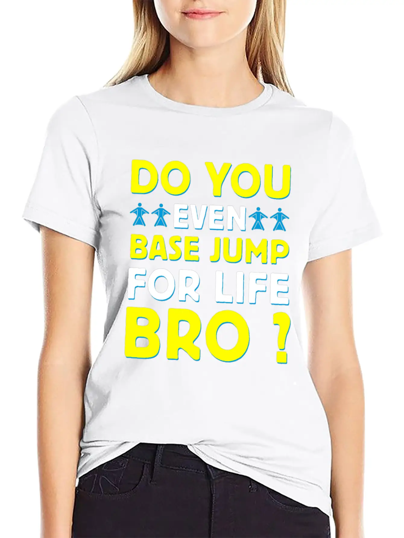 Base Jumping Sky Diving Lightweight Cotton T-Shirt – Daily Comfort Graphic Shirt