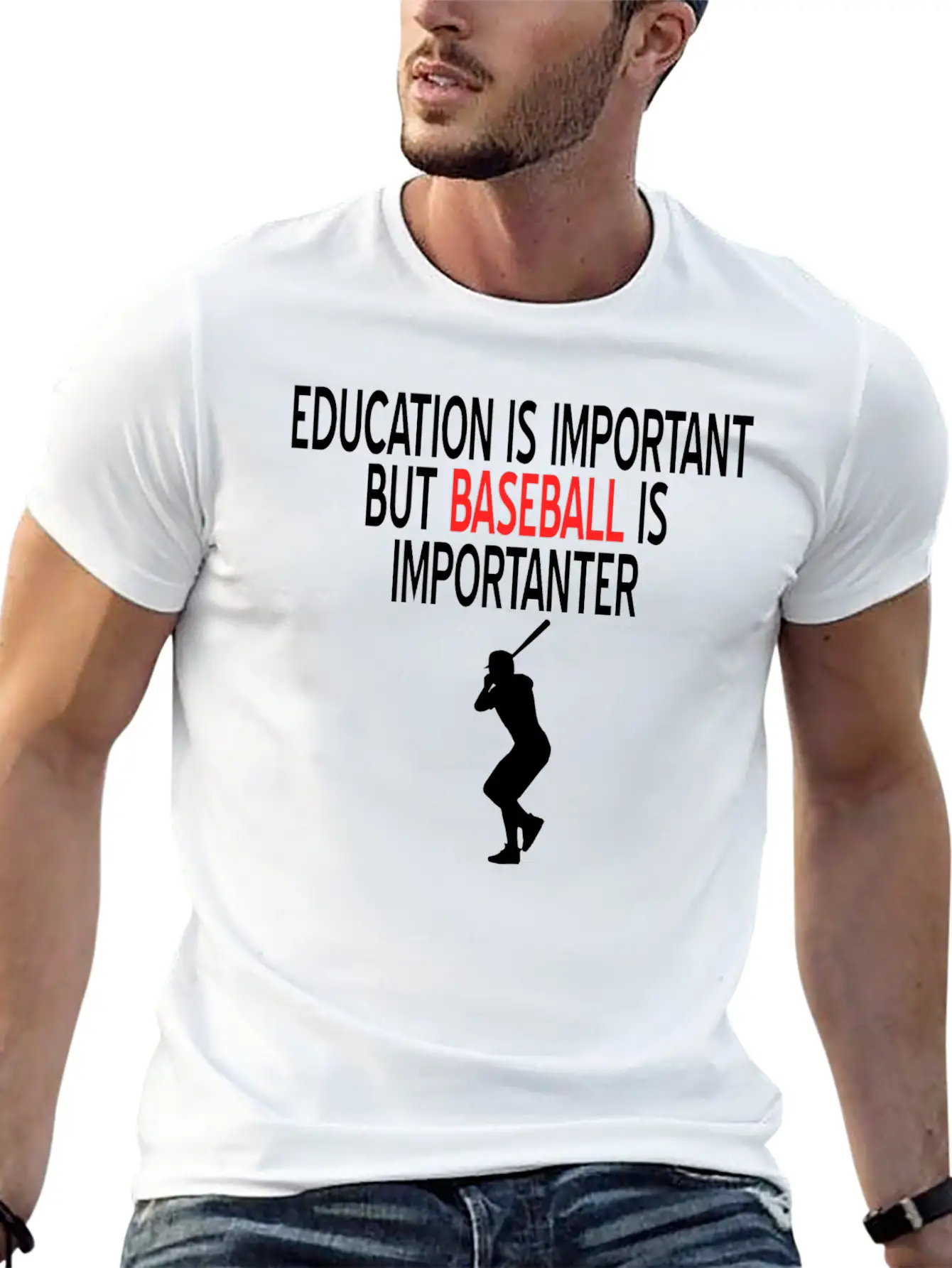 Baseball Bat Hibby Baseball Players Gift Idea Soft Cotton Short Sleeve Tee – Unisex Wardrobe Staple