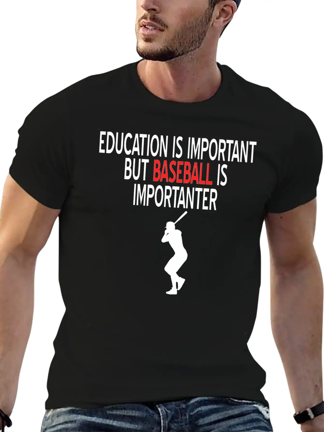 Baseball Bat Hibby Baseball Players Gift Idea Soft Cotton Short Sleeve Tee – Unisex Wardrobe Staple