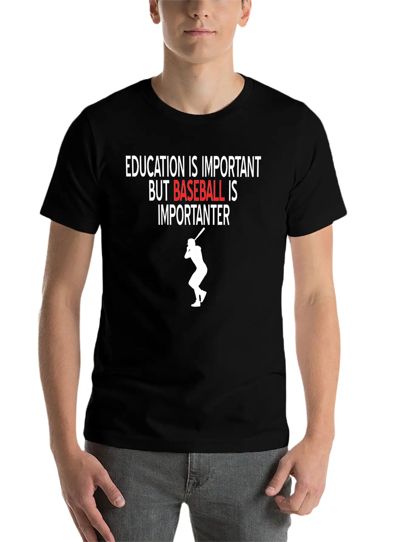Baseball Bat Hibby Baseball Players Gift Idea Soft Cotton Short Sleeve Tee – Unisex Wardrobe Staple
