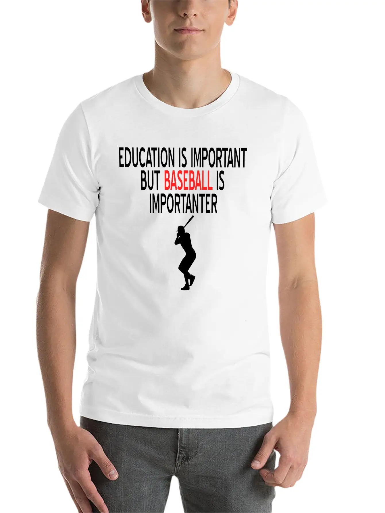 Baseball Bat Hibby Baseball Players Gift Idea Soft Cotton Short Sleeve Tee – Unisex Wardrobe Staple