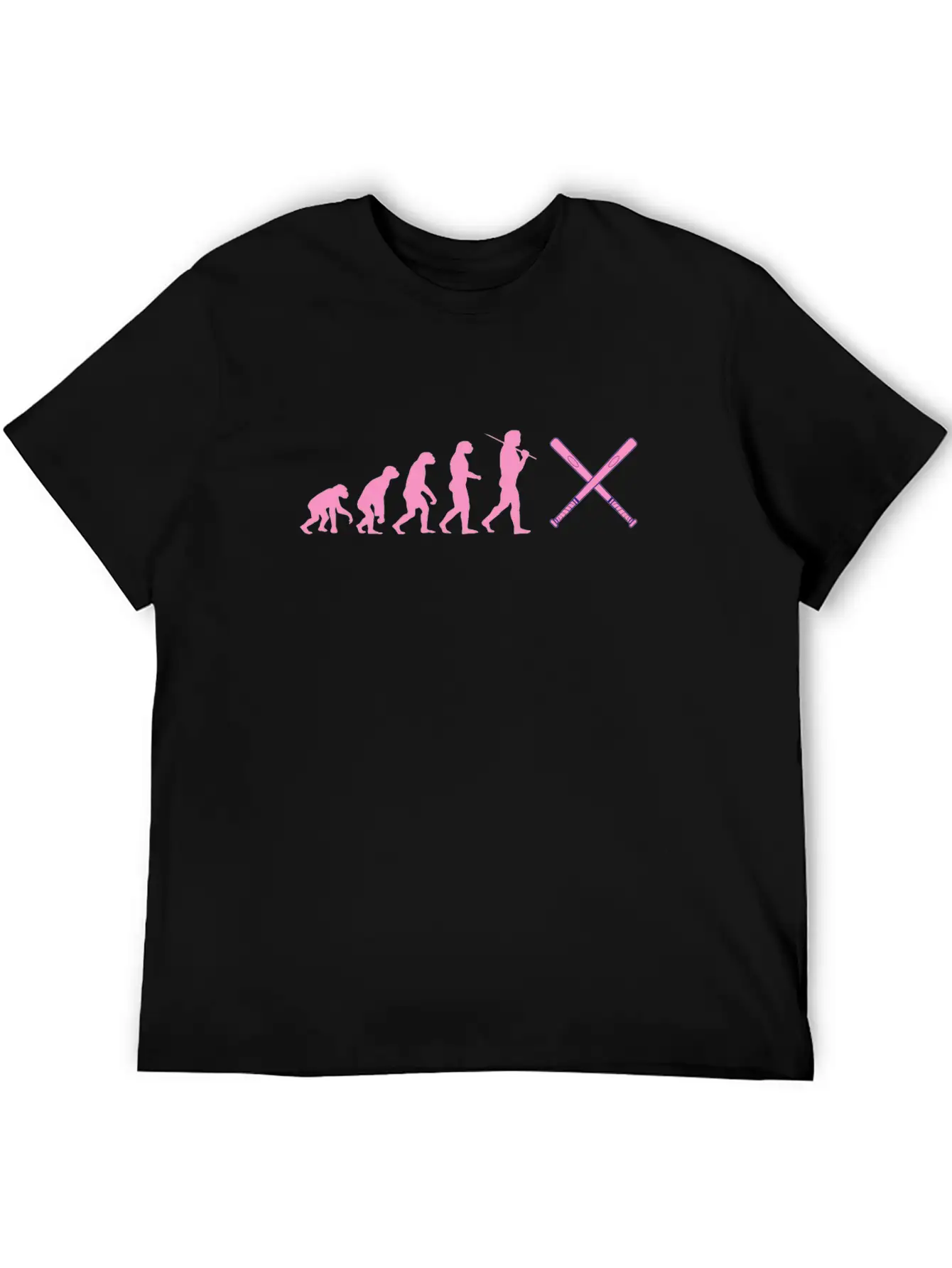 Baseball Evolution Design Homerun Pitch Lightweight Cotton T-Shirt – Daily Comfort Graphic Shirt