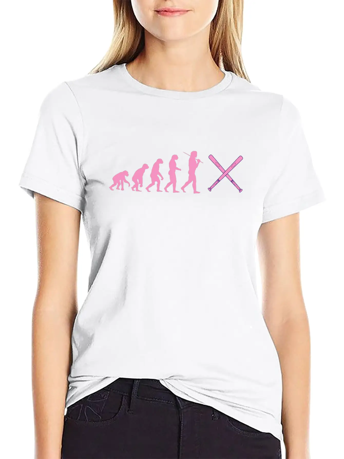 Baseball Evolution Design Homerun Pitch Lightweight Cotton T-Shirt – Daily Comfort Graphic Shirt