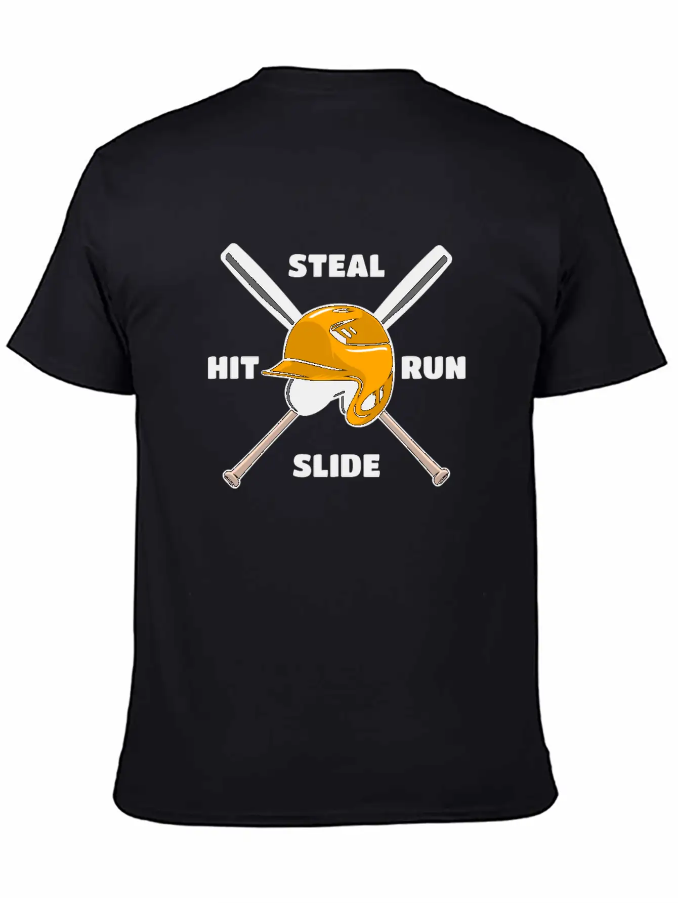 Baseball Hit Steal Run Slide Unisex Casual T-Shirt ��� Clean Design For Daily Comfort