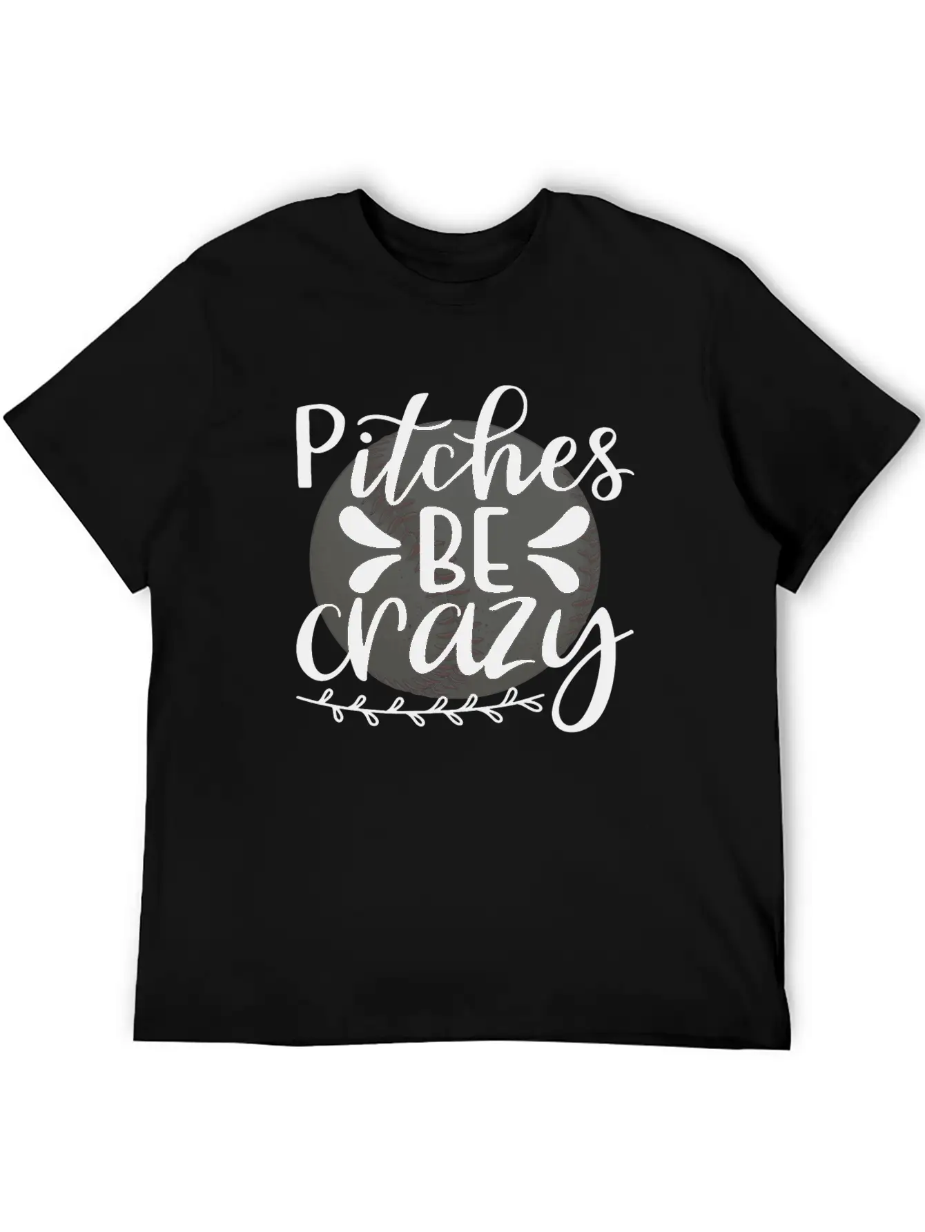 Baseball Lover Quote Pitches BE Crazy Comfortable Minimalist Graphic Tee – Summer Style Essential