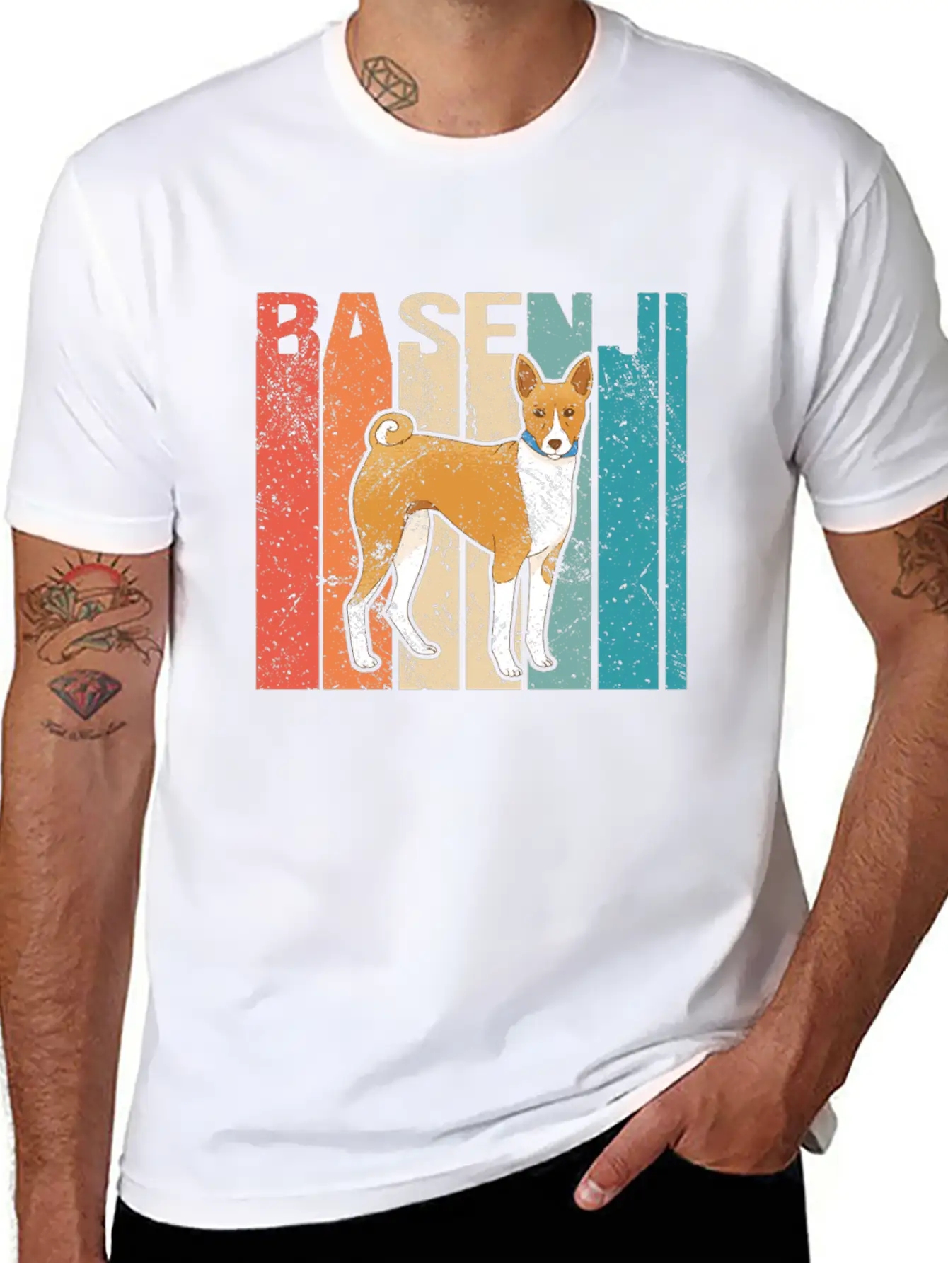 Basenji Dogs | Dog Owner African Barkless Basenjis Relaxed Everyday Tee – Lightweight And Durable Cotton