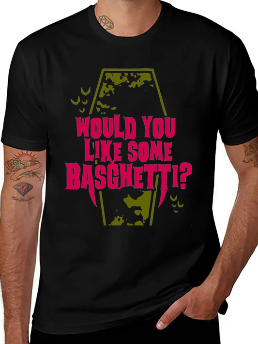 Basghetti Funny Goth Vampire Quote Unisex Casual T-Shirt – Clean Design For Daily Comfort
