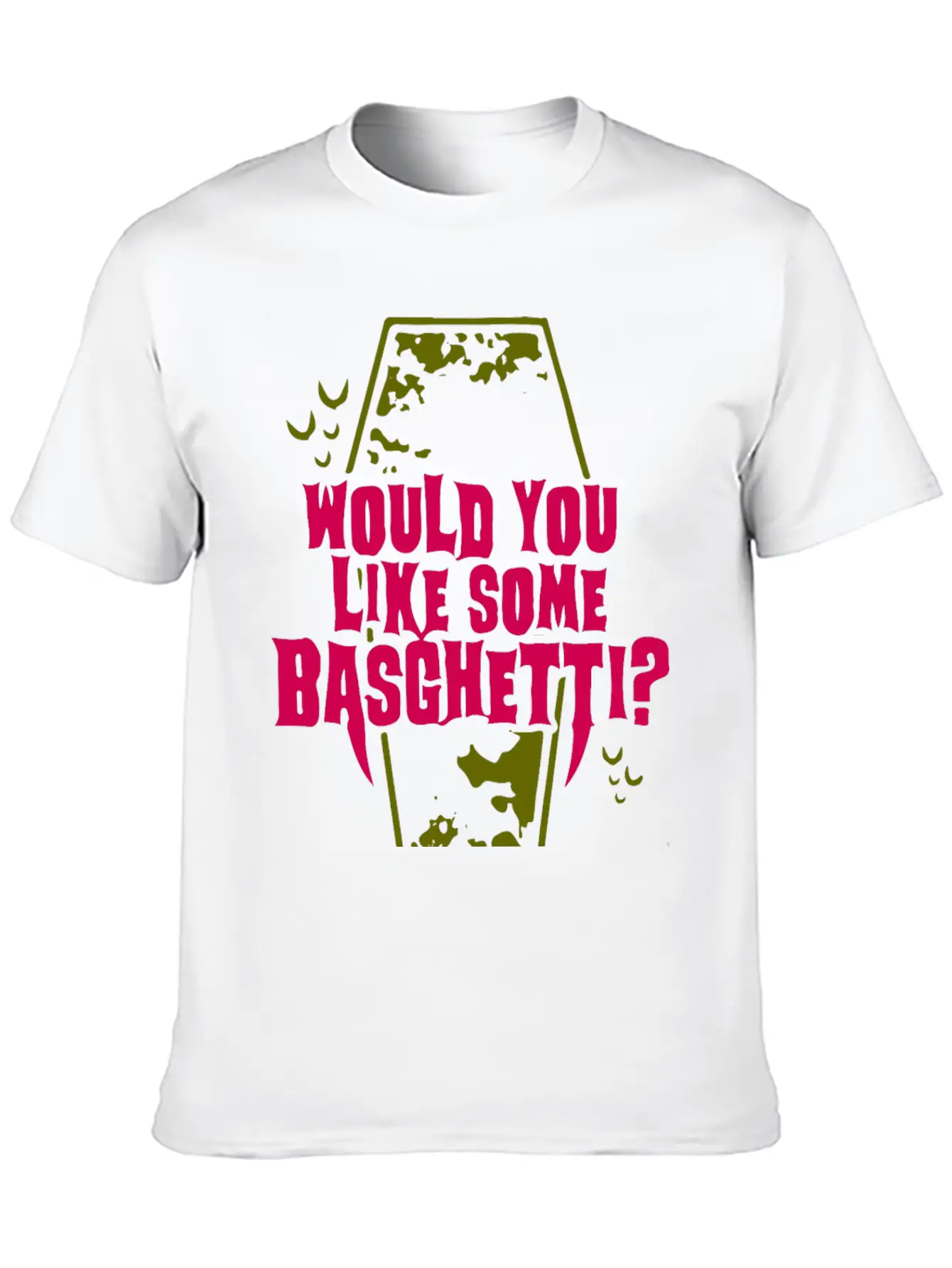 Basghetti Funny Goth Vampire Quote Unisex Casual T-Shirt – Clean Design For Daily Comfort