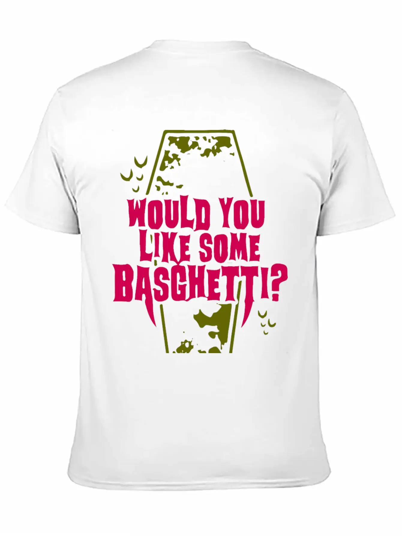 Basghetti Funny Goth Vampire Quote Unisex Casual T-Shirt – Clean Design For Daily Comfort