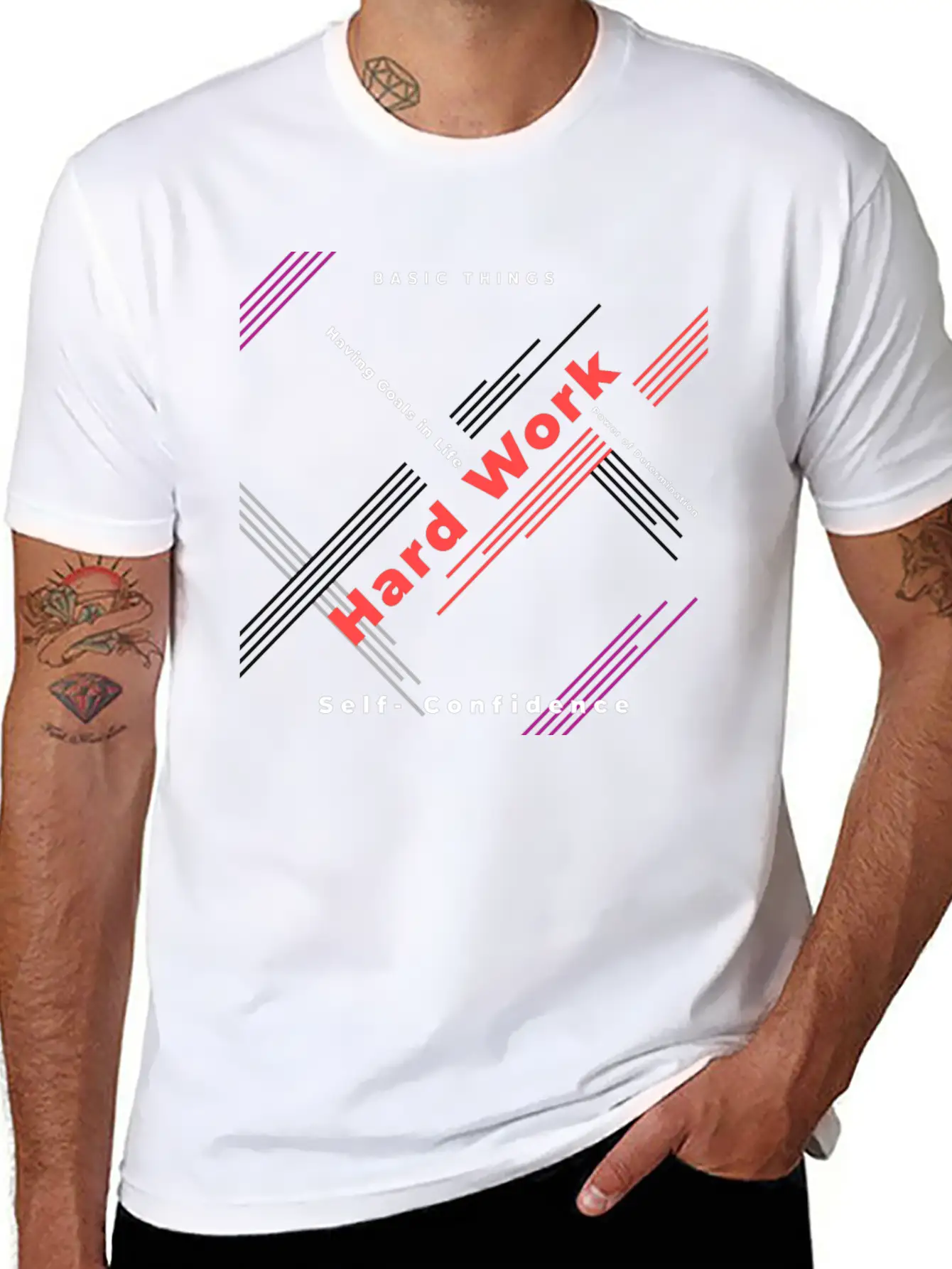 Basic Things In Life Relaxed Everyday Tee – Lightweight And Durable Cotton