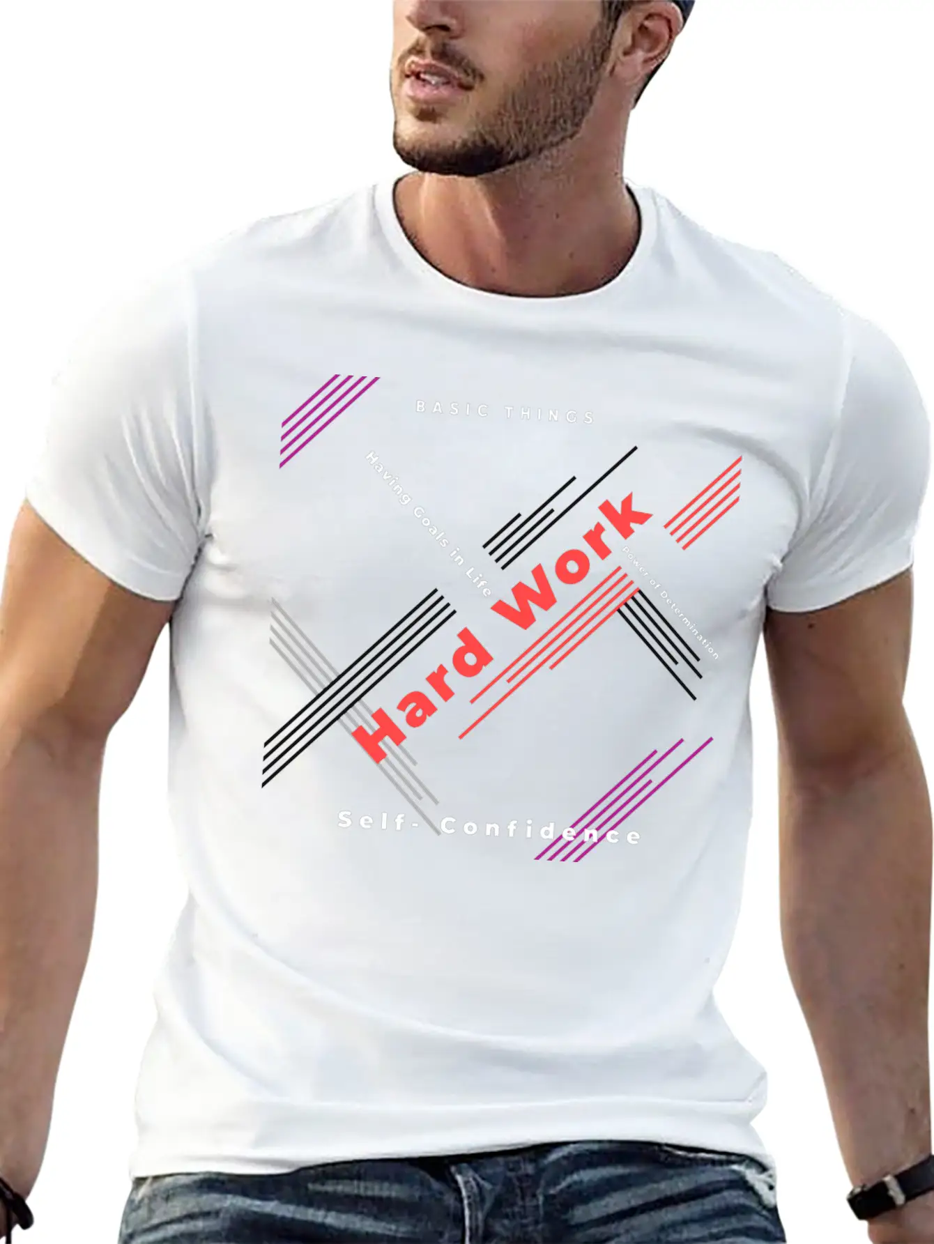 Basic Things In Life Relaxed Everyday Tee – Lightweight And Durable Cotton