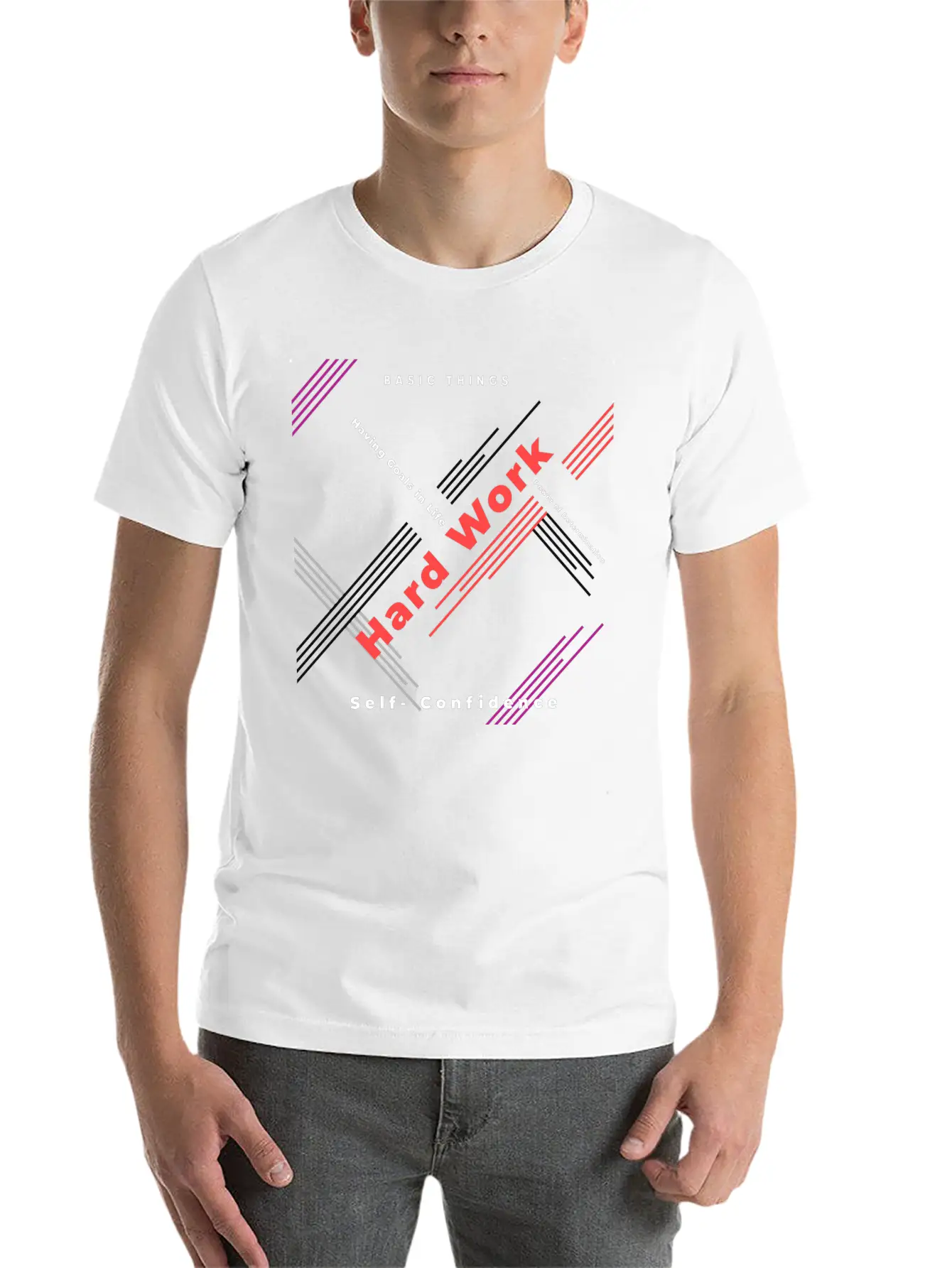 Basic Things In Life Relaxed Everyday Tee – Lightweight And Durable Cotton