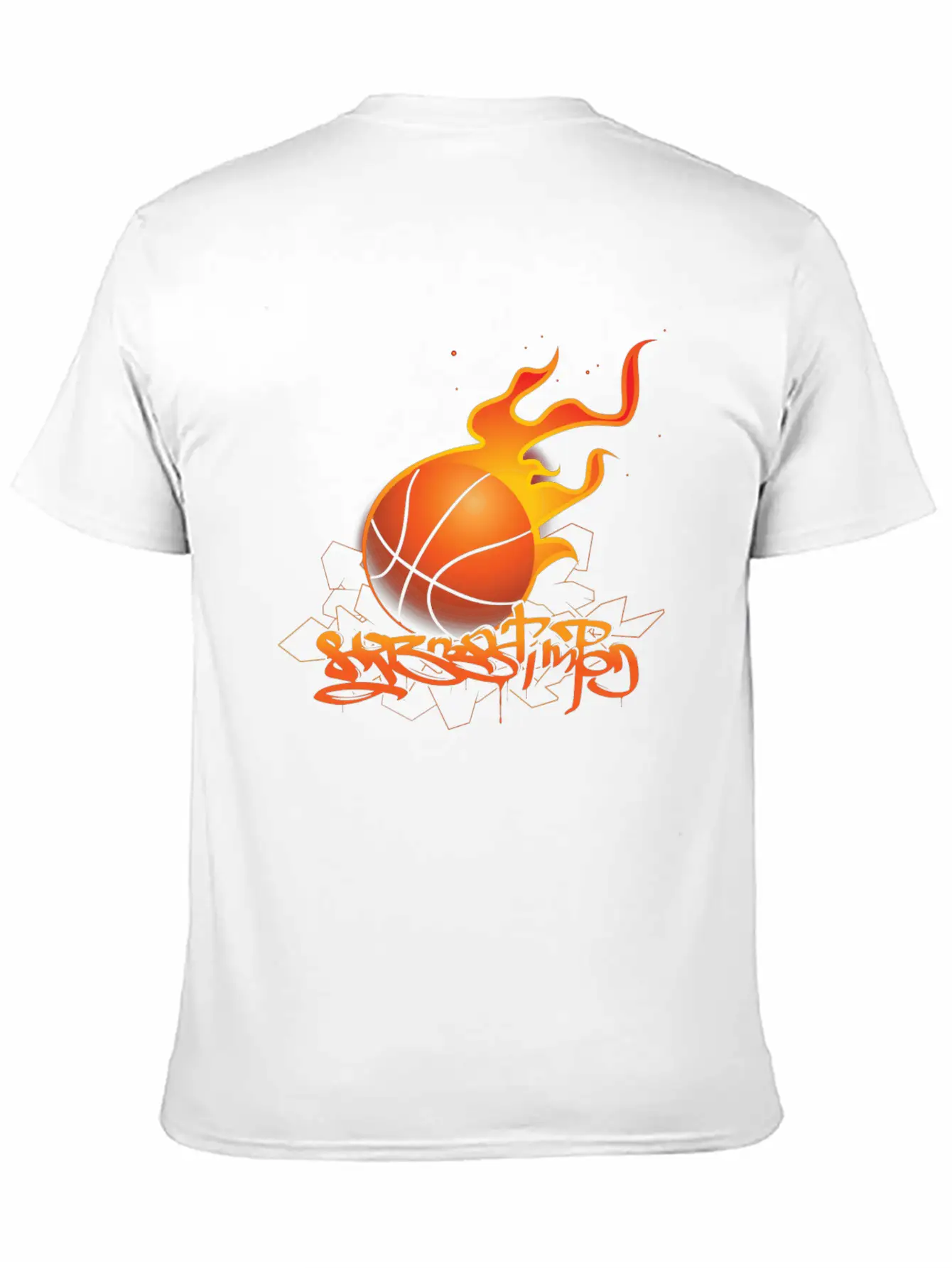 Basket Ball Style Lightweight Cotton T-Shirt – Daily Comfort Graphic Shirt