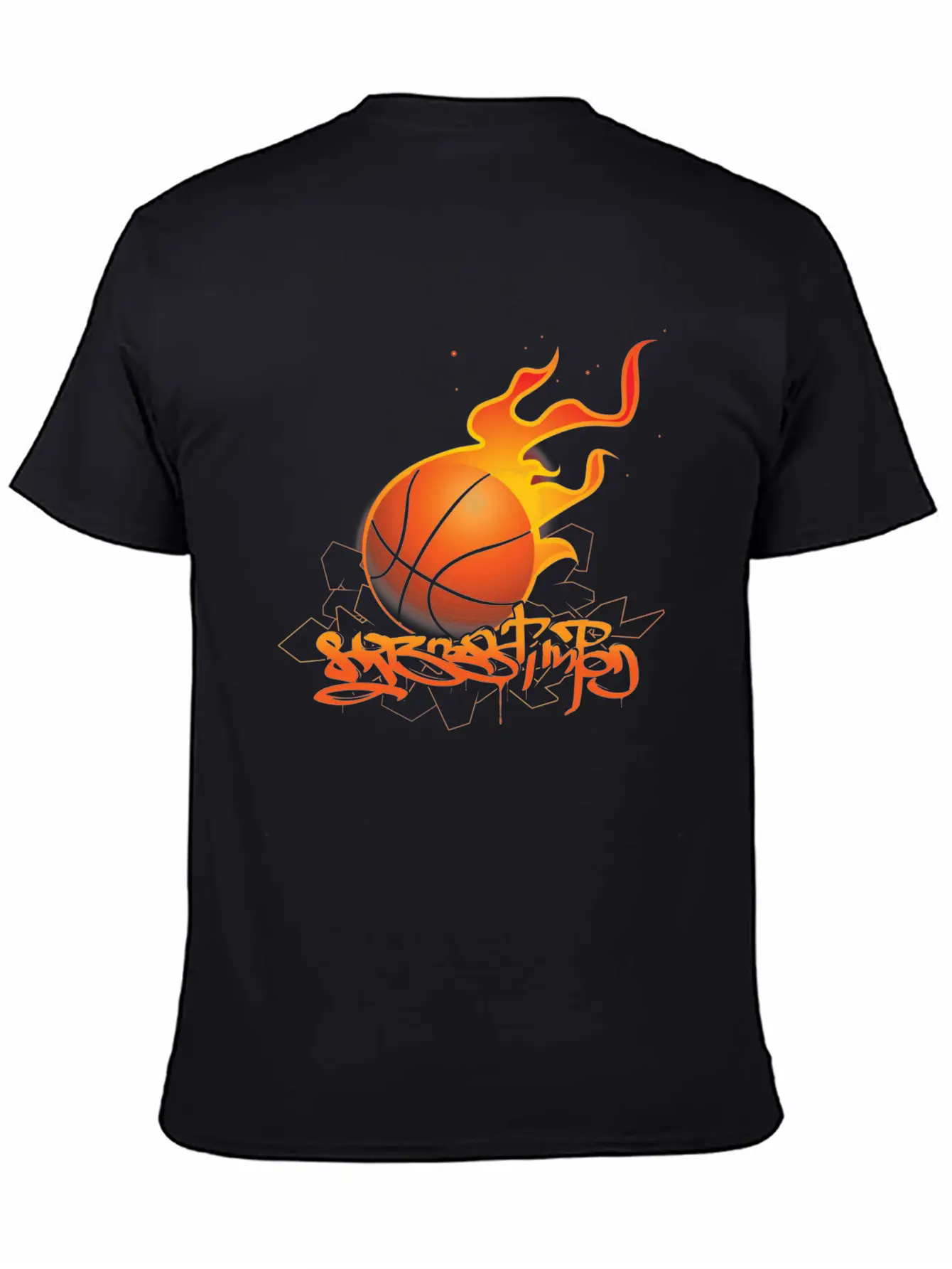 Basket Ball Style Lightweight Cotton T-Shirt – Daily Comfort Graphic Shirt