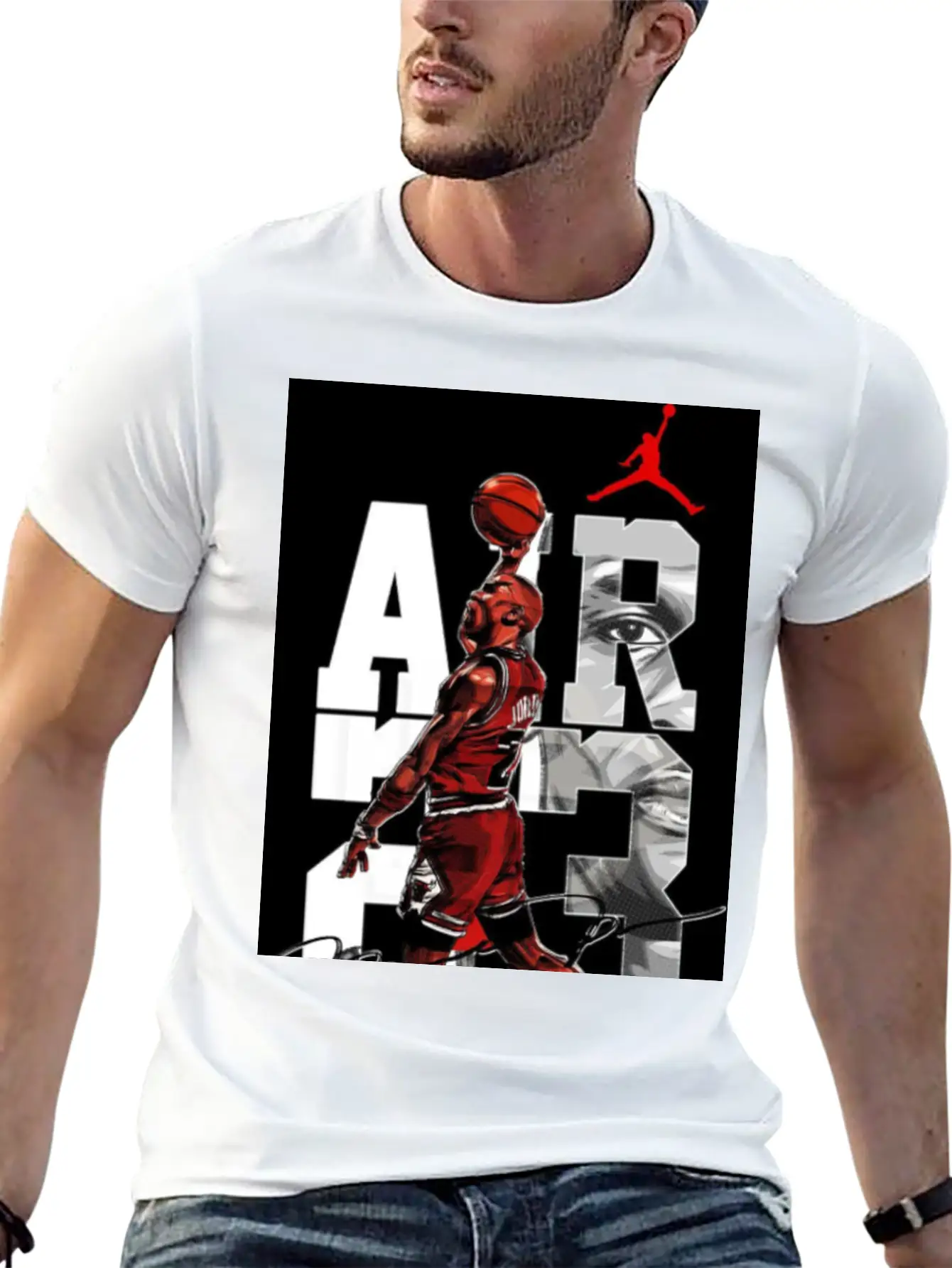 Basket Player Art Jordan T Shirts Unisex Casual T-Shirt – Clean Design For Daily Comfort