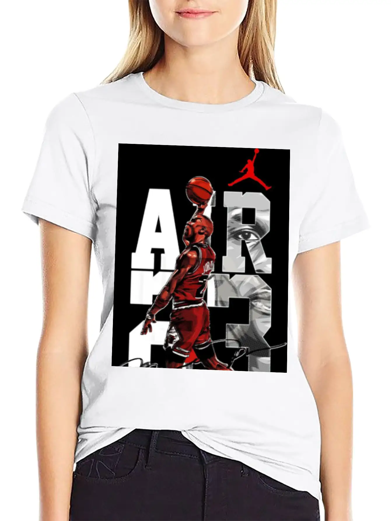 Basket Player Art Jordan T Shirts Unisex Casual T-Shirt – Clean Design For Daily Comfort
