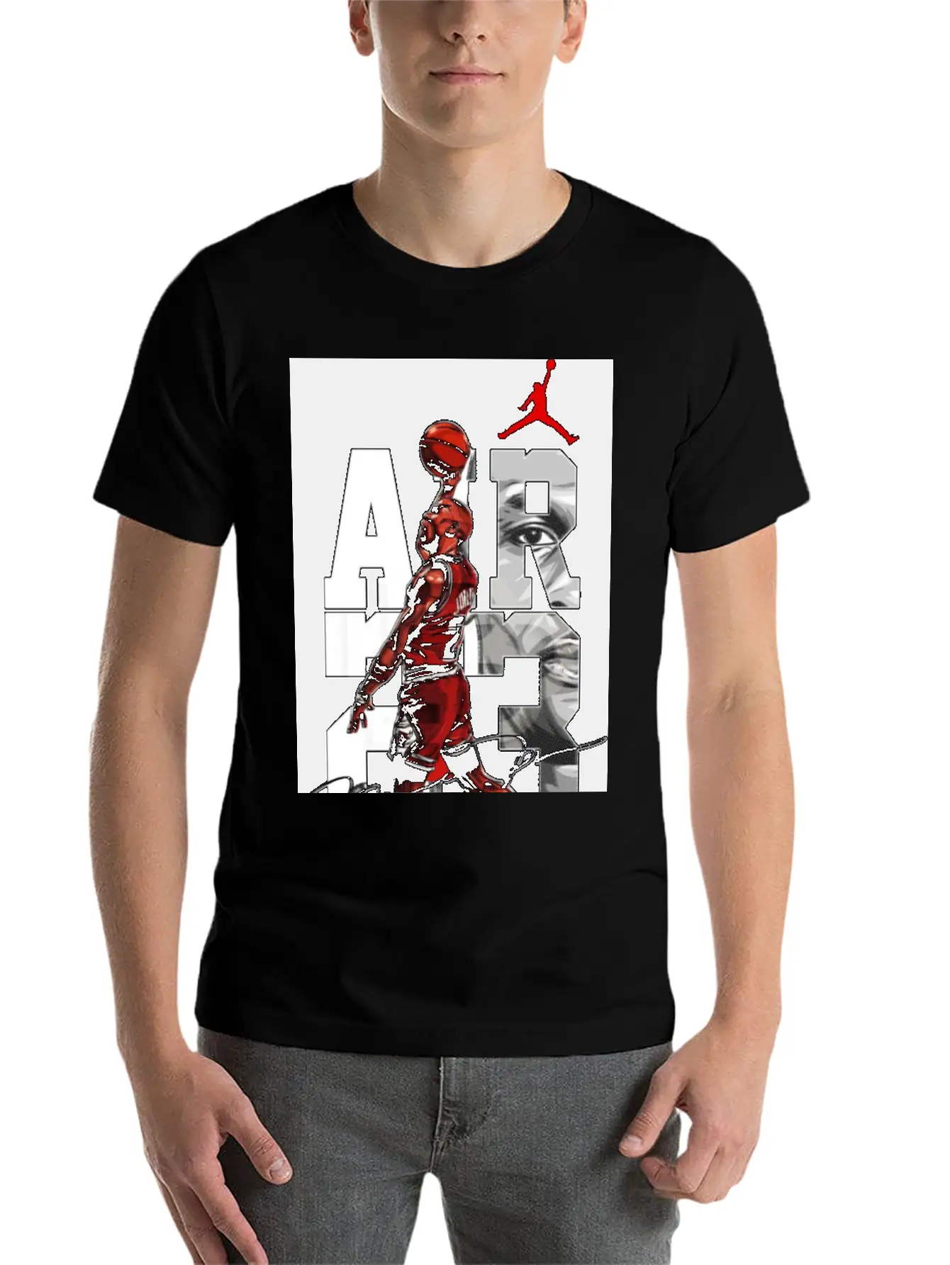 Basket Player Art Jordan T Shirts Unisex Casual T-Shirt – Clean Design For Daily Comfort