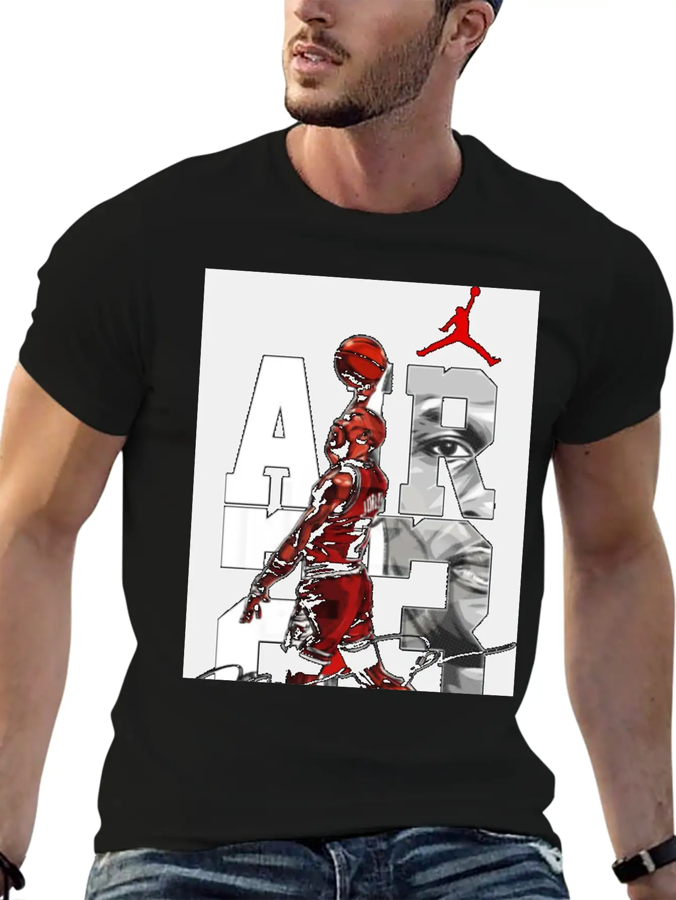 Basket Player Art Jordan T Shirts Unisex Casual T-Shirt – Clean Design For Daily Comfort