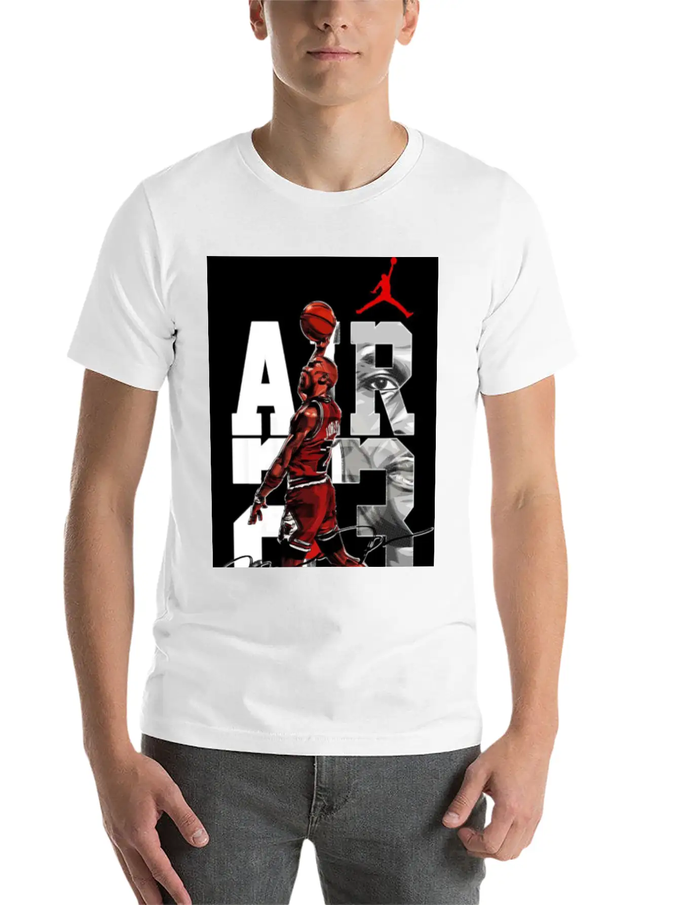 Basket Player Art Jordan T Shirts Unisex Casual T-Shirt – Clean Design For Daily Comfort