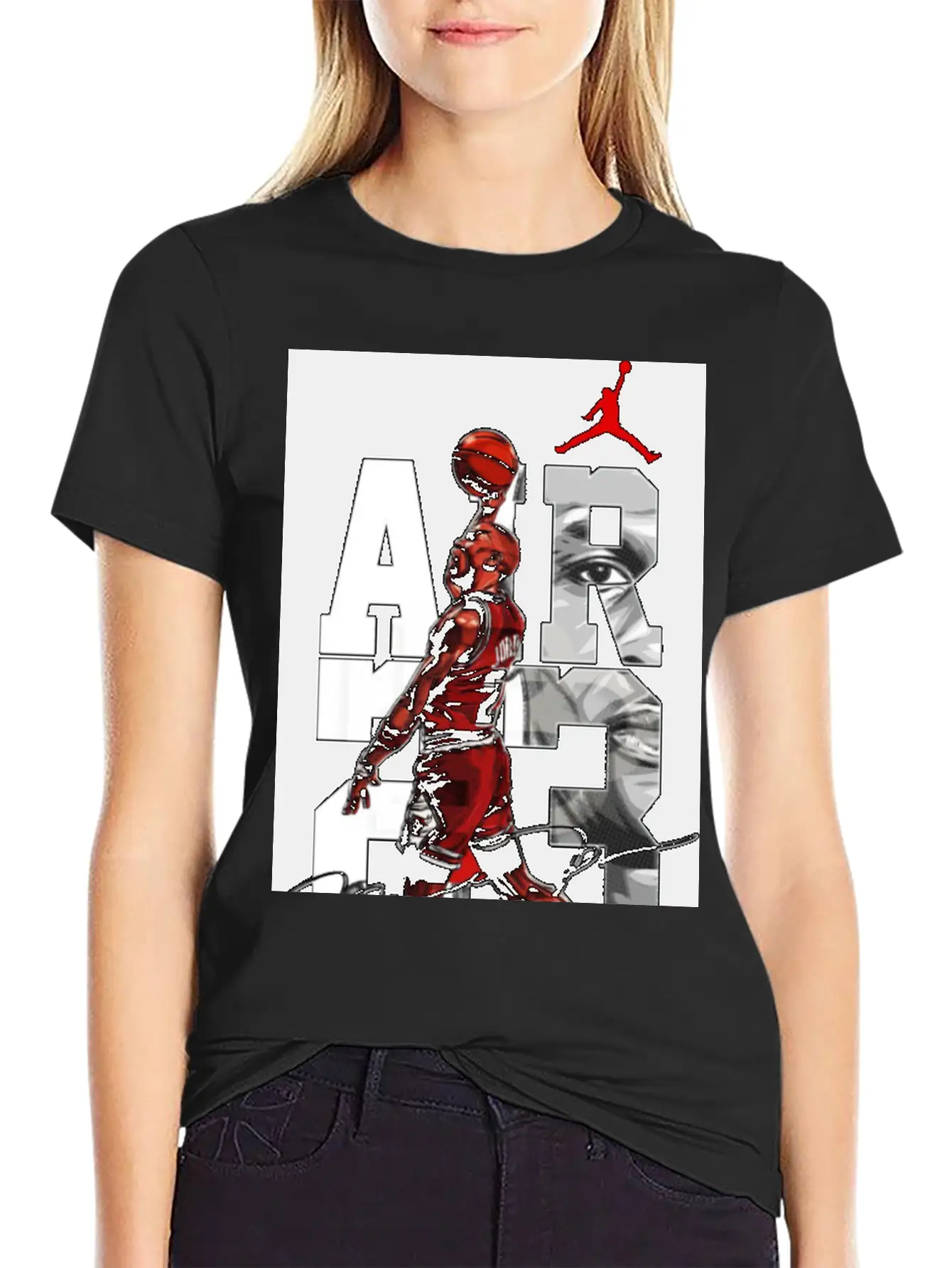 Basket Player Art Jordan T Shirts Unisex Casual T-Shirt – Clean Design For Daily Comfort