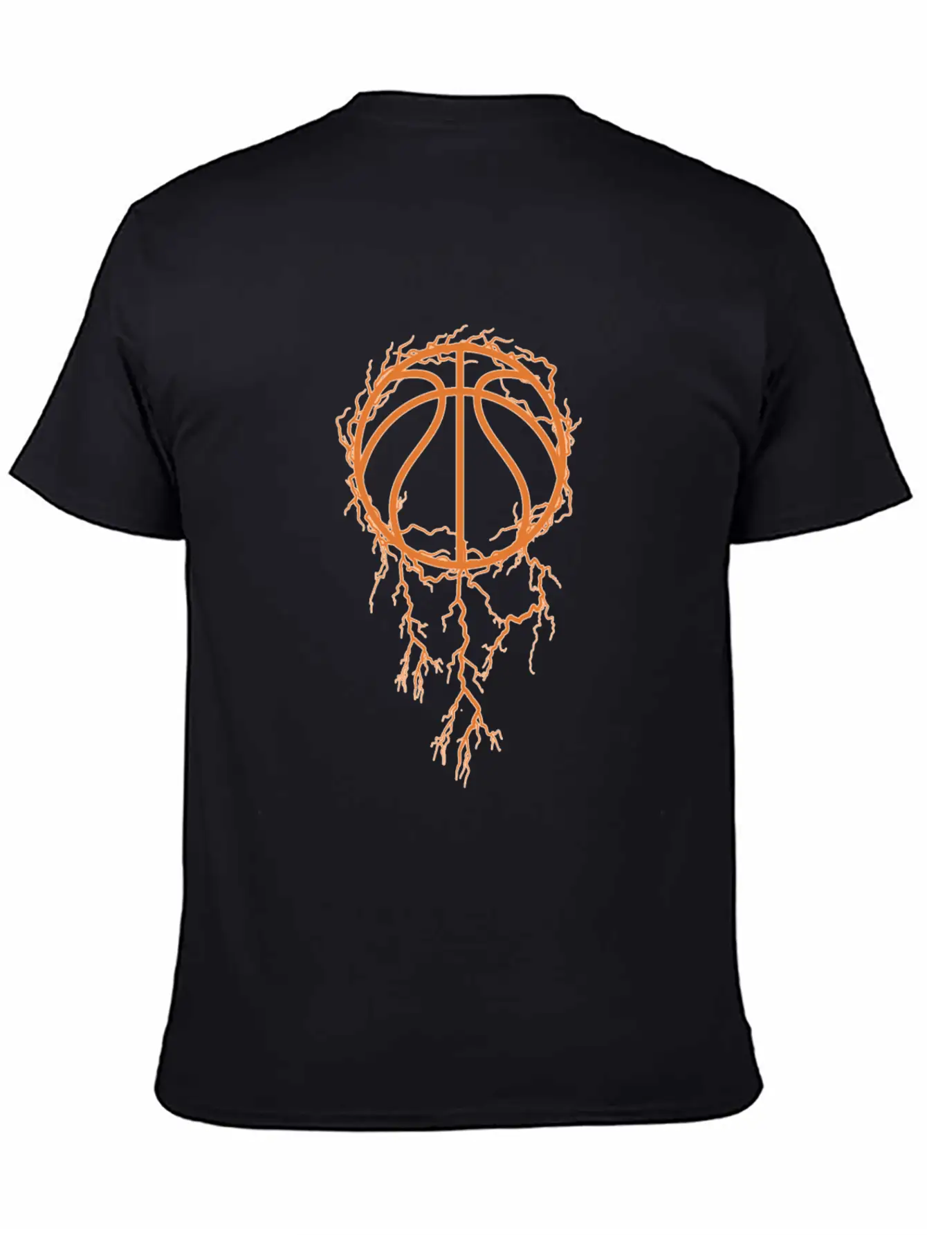 Basketball Baller Thunder Lightweight Cotton T-Shirt – Daily Comfort Graphic Shirt