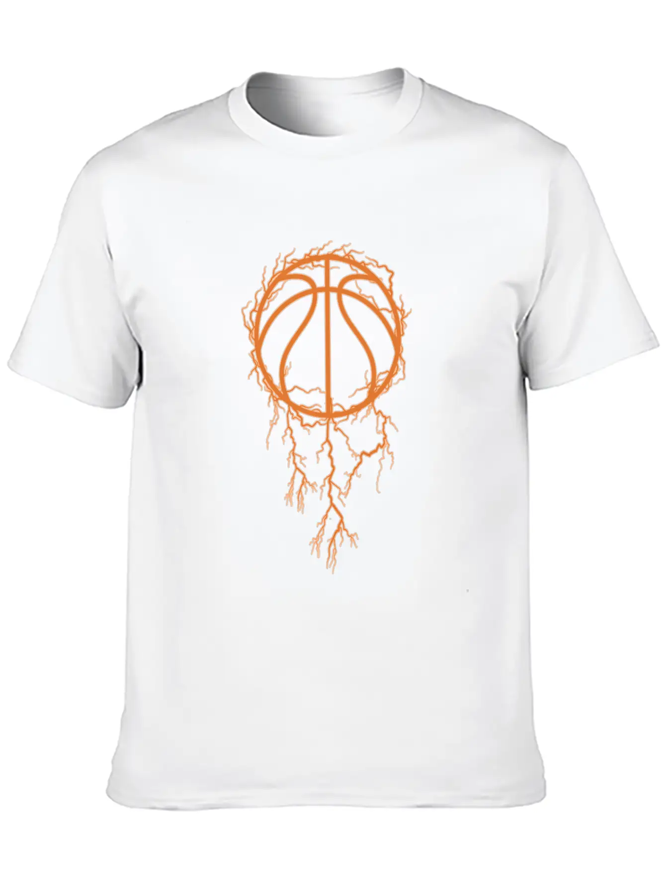 Basketball Baller Thunder Lightweight Cotton T-Shirt – Daily Comfort Graphic Shirt