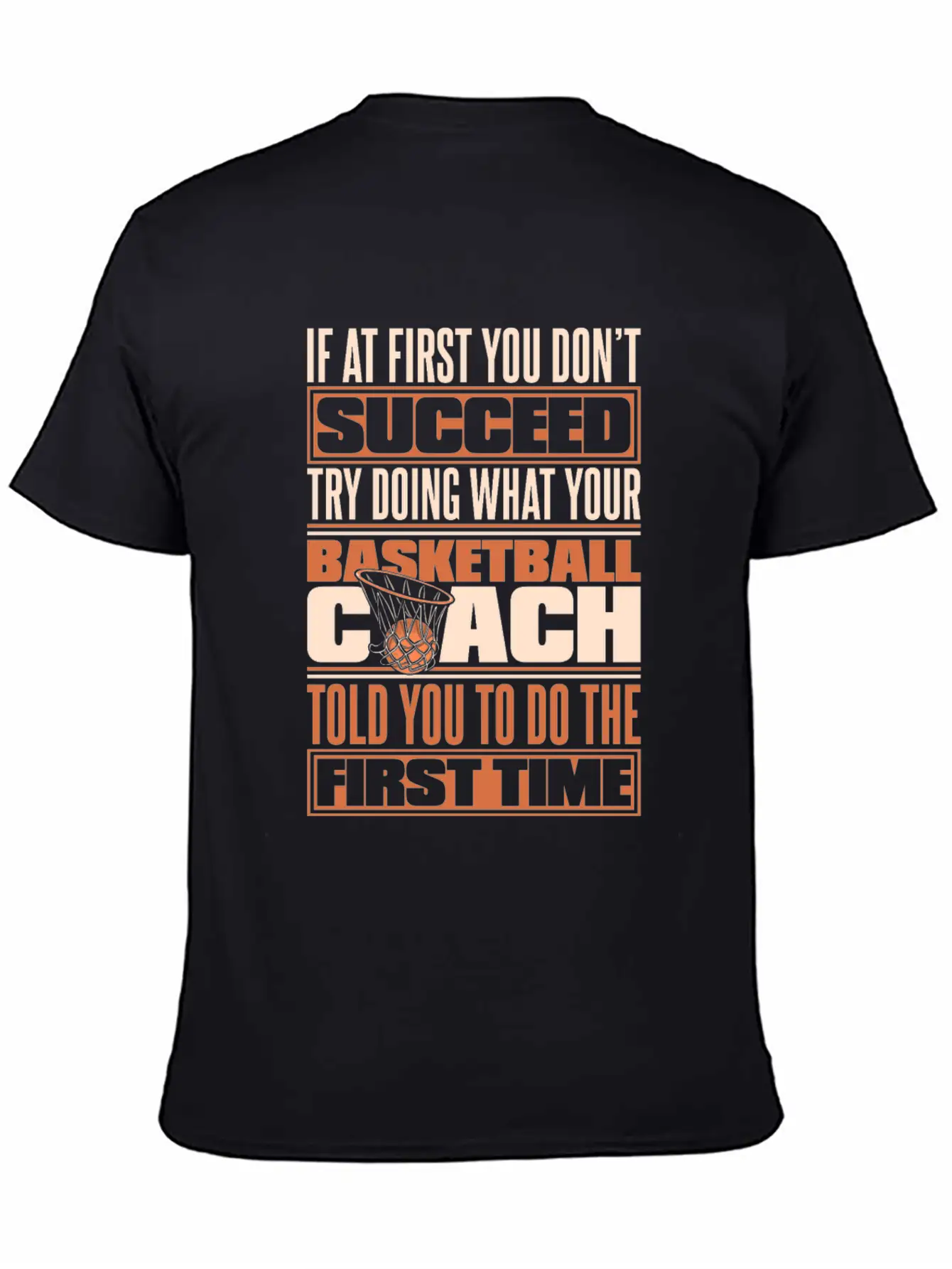 Basketball Coach Lightweight Cotton T-Shirt – Daily Comfort Graphic Shirt
