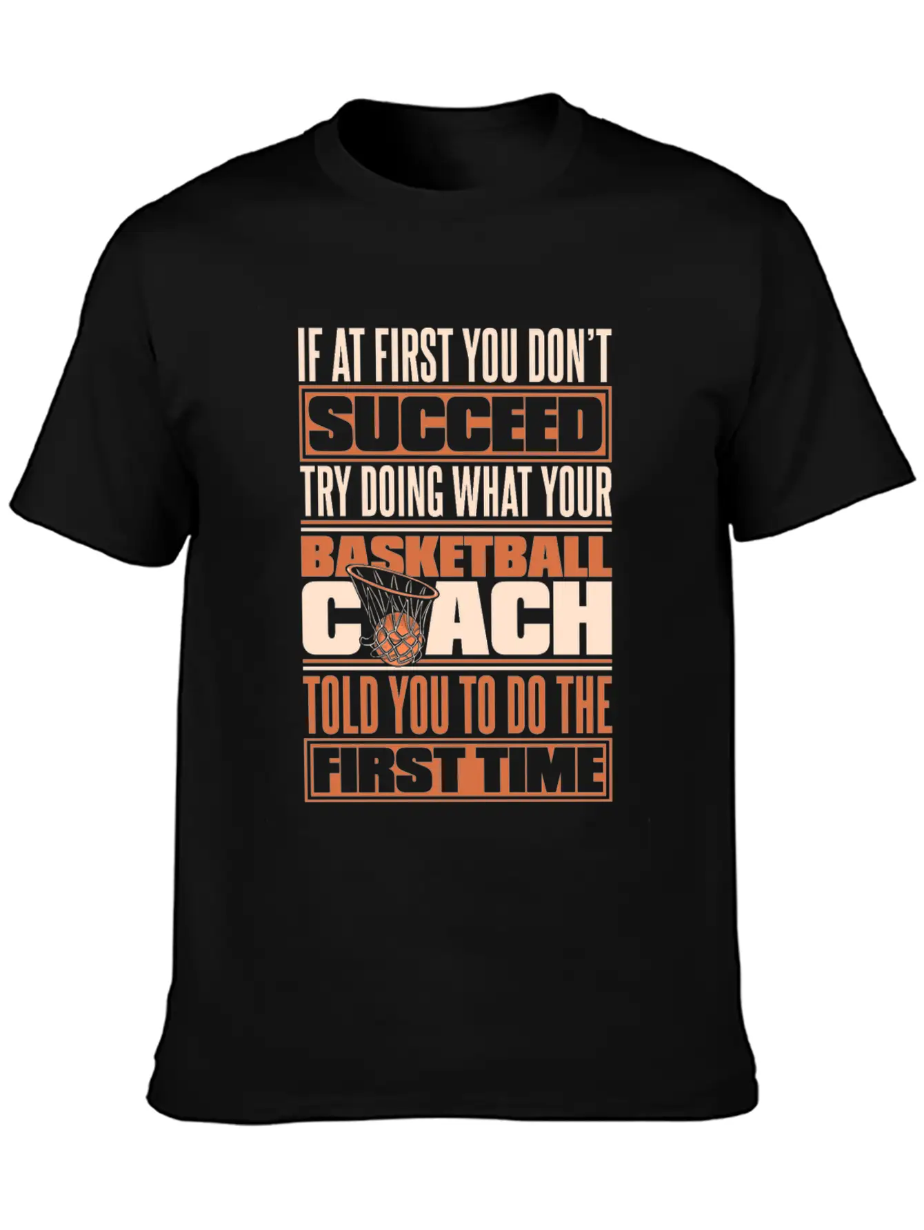 Basketball Coach Lightweight Cotton T-Shirt – Daily Comfort Graphic Shirt