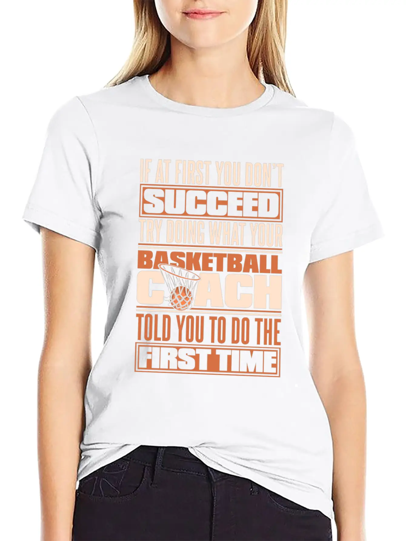 Basketball Coach Lightweight Cotton T-Shirt – Daily Comfort Graphic Shirt