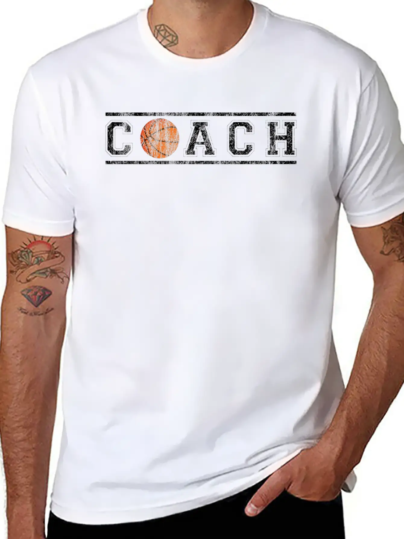 Basketball Coach T-Shirt Lightweight Cotton T-Shirt – Daily Comfort Graphic Shirt