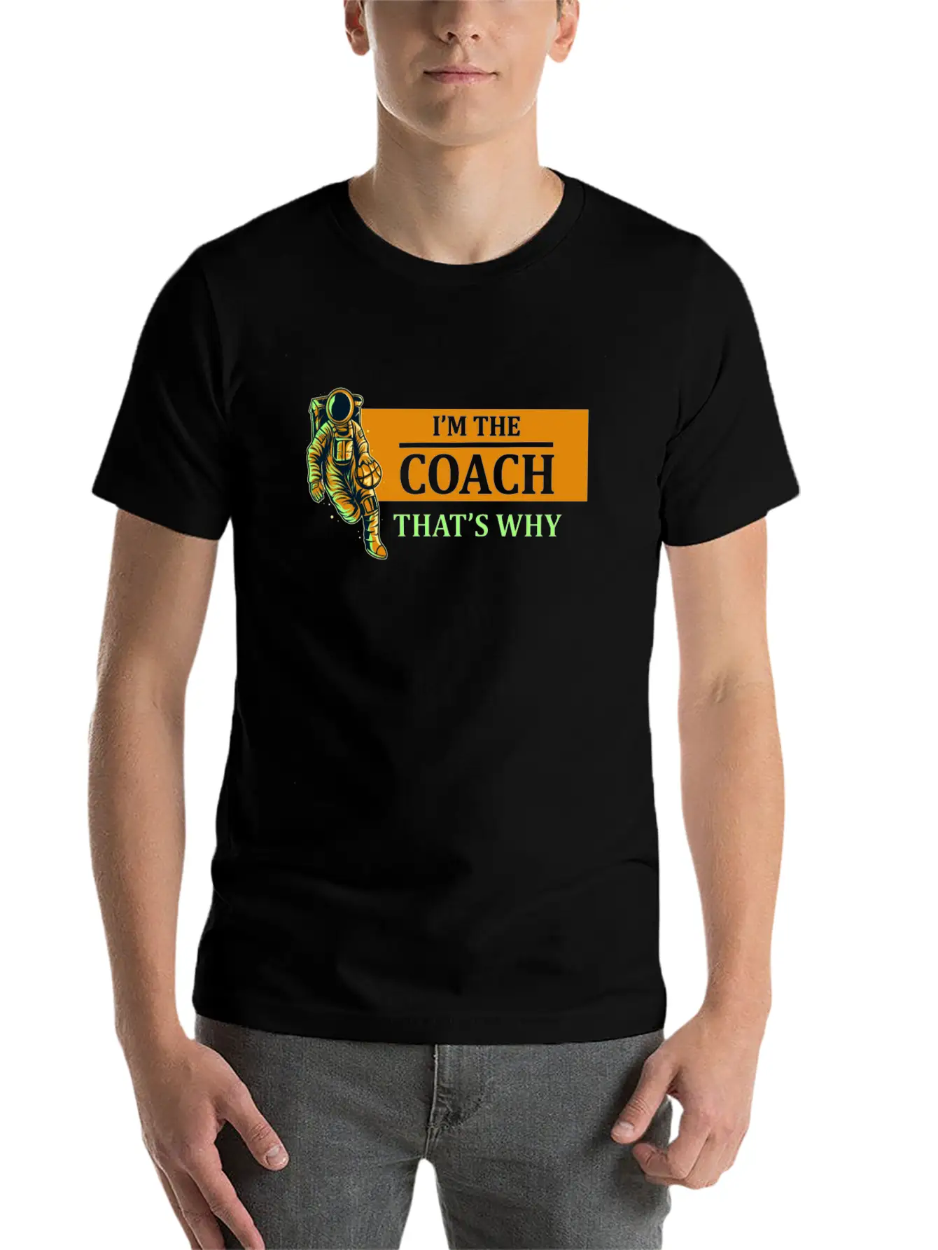 Basketball Coaching Coach Lightweight Cotton T-Shirt – Daily Comfort Graphic Shirt