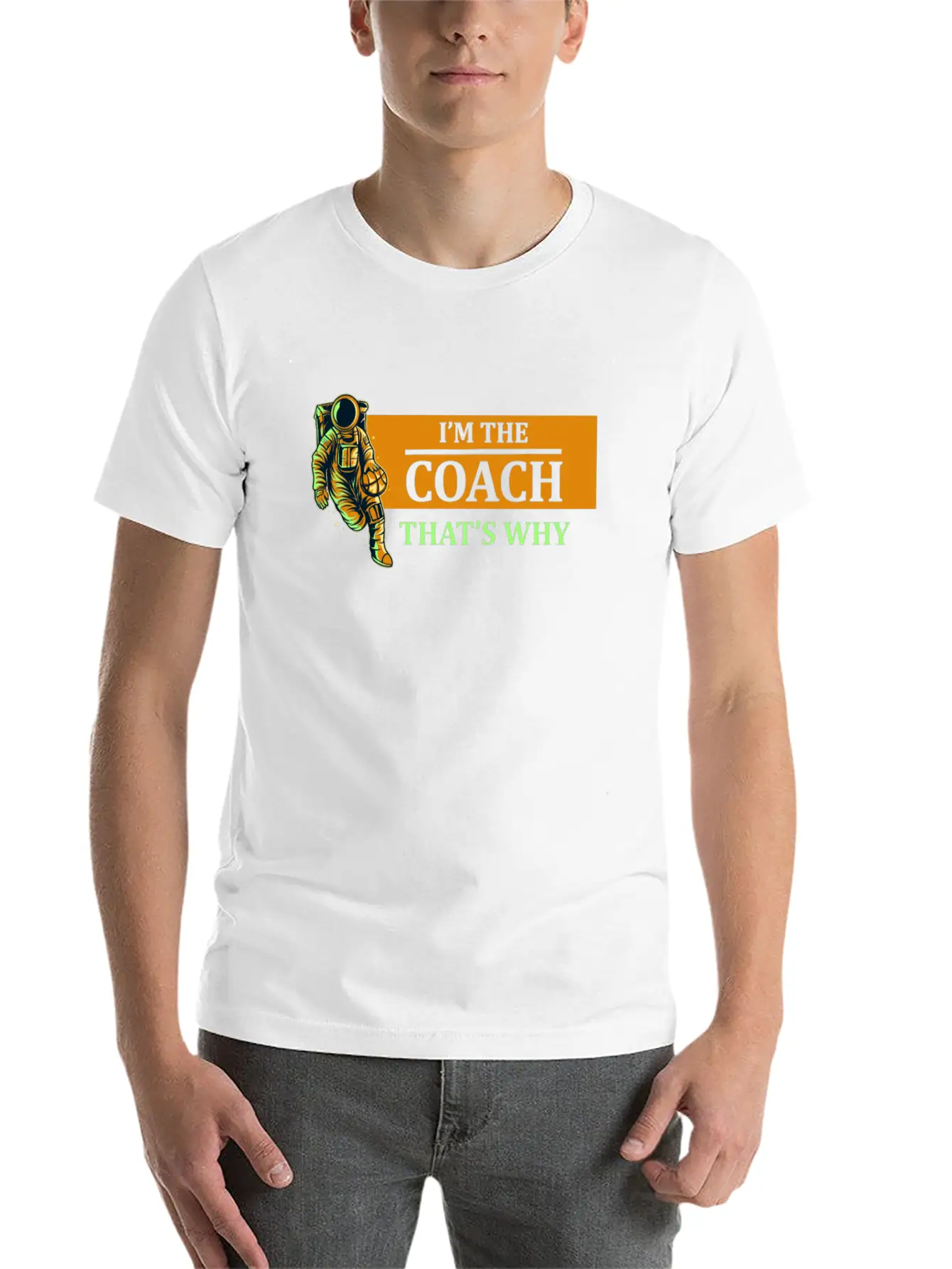 Basketball Coaching Coach Lightweight Cotton T-Shirt – Daily Comfort Graphic Shirt